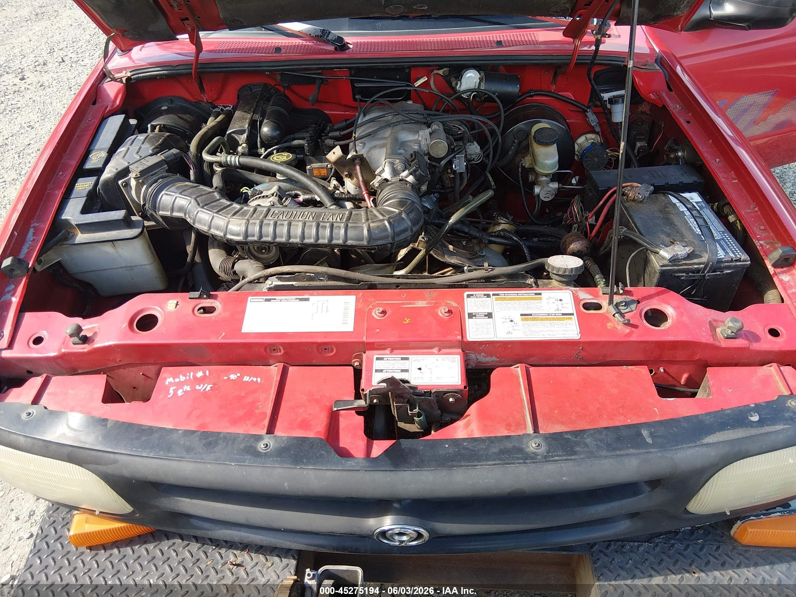 1994 Mazda B4000   Red vin: 4F4CR13X1RTM15042