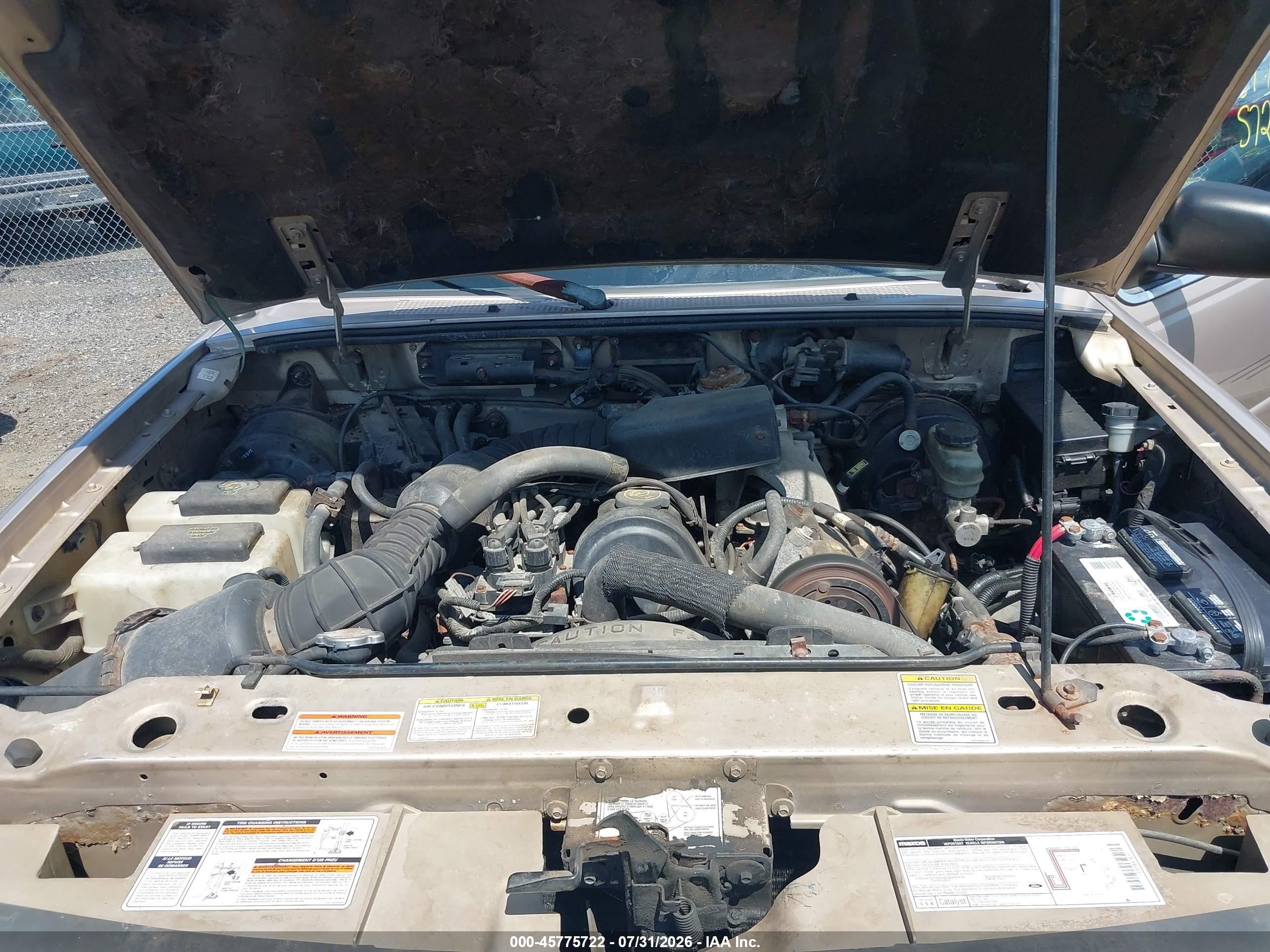 1997 Mazda B2300 Se Champagne vin: 4F4CR16AXVTM34769