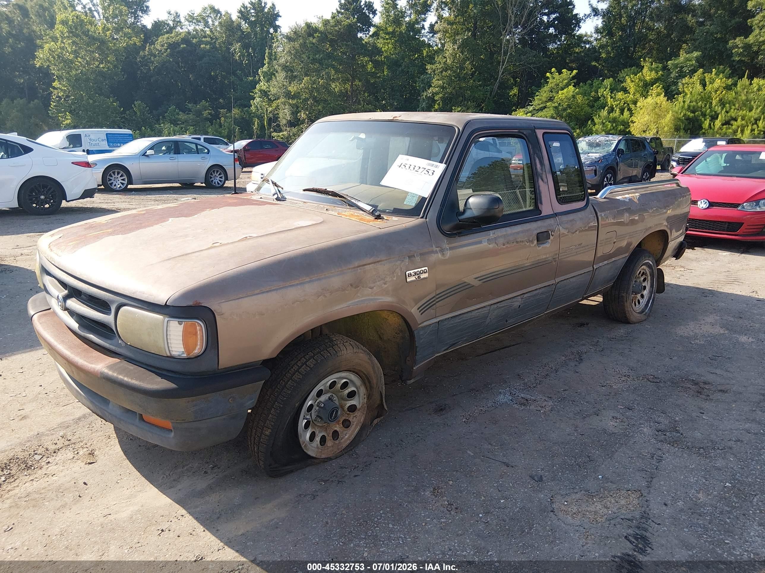 1994 Mazda B3000 Cab Plus Brown vin: 4F4CR16U7RTM57894