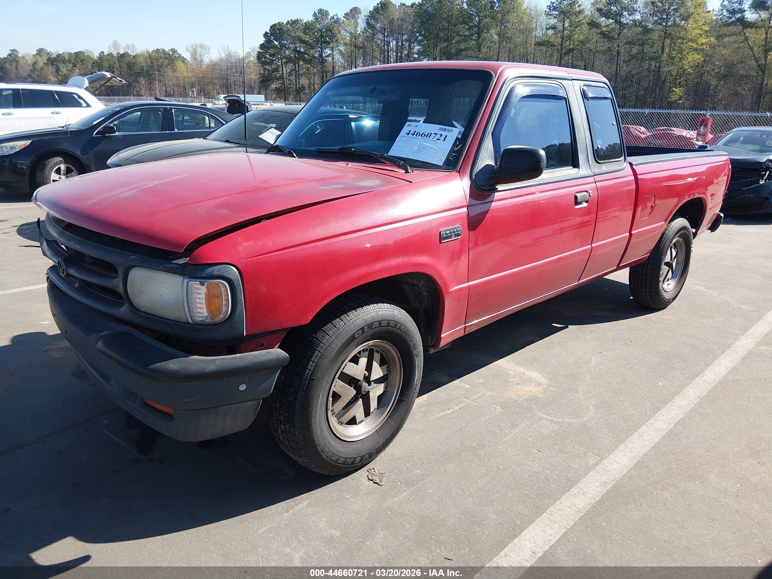 1994 Mazda B3000 Cab Plus Red vin: 4F4CR16U8RTM05271