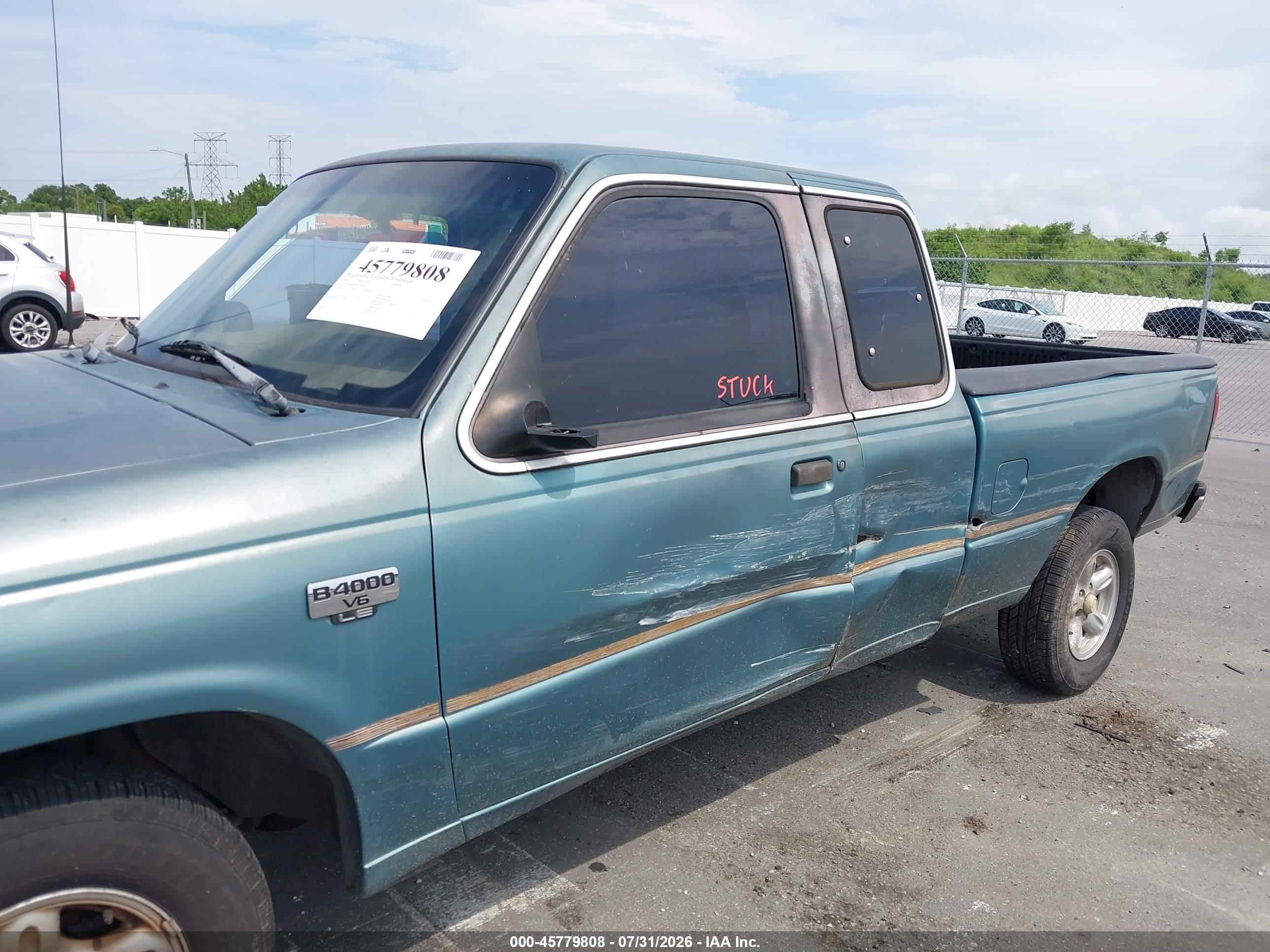 1994 Mazda B4000 Cab Plus Green vin: 4F4CR16X5RTM65695
