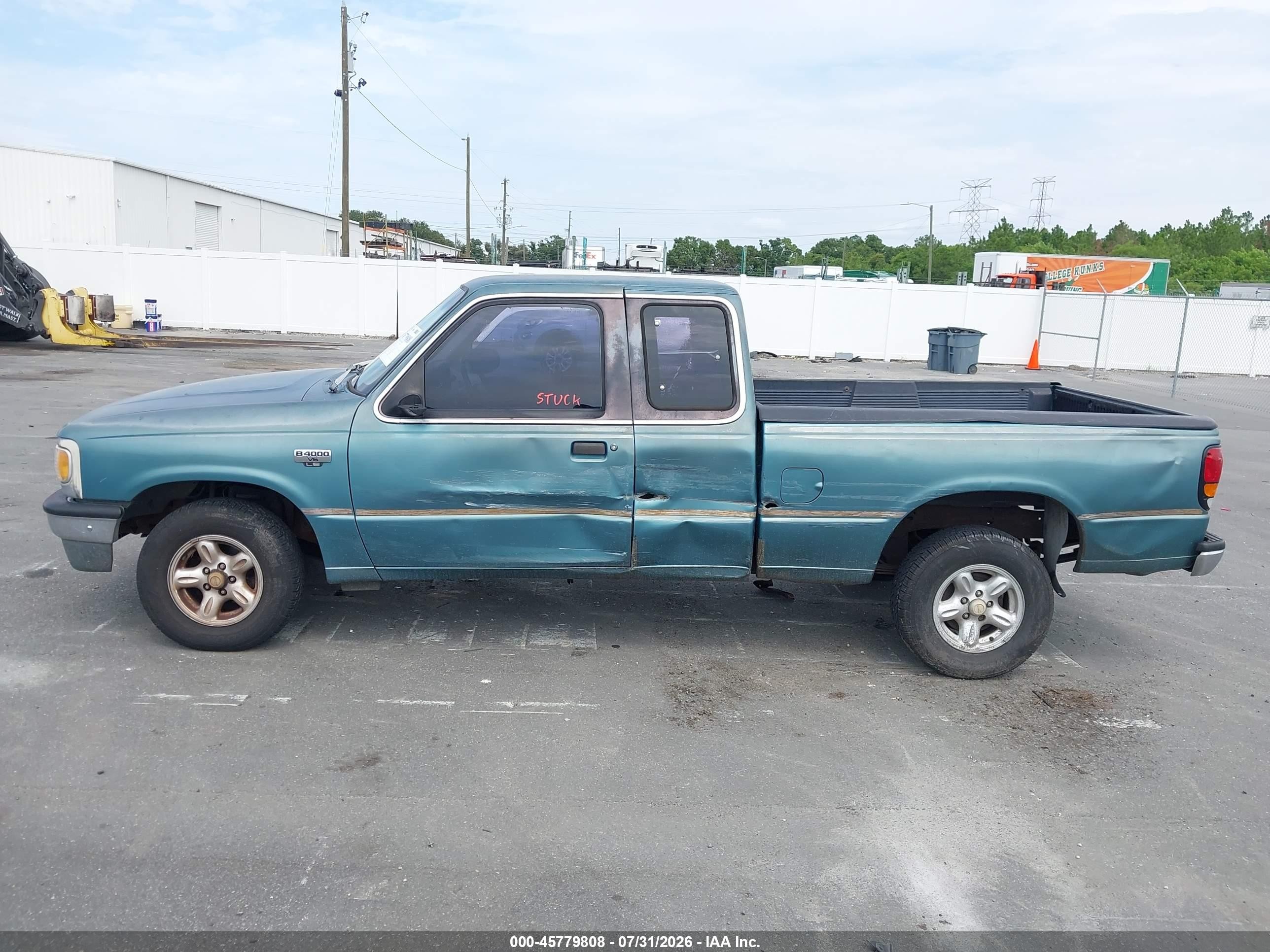1994 Mazda B4000 Cab Plus Green vin: 4F4CR16X5RTM65695