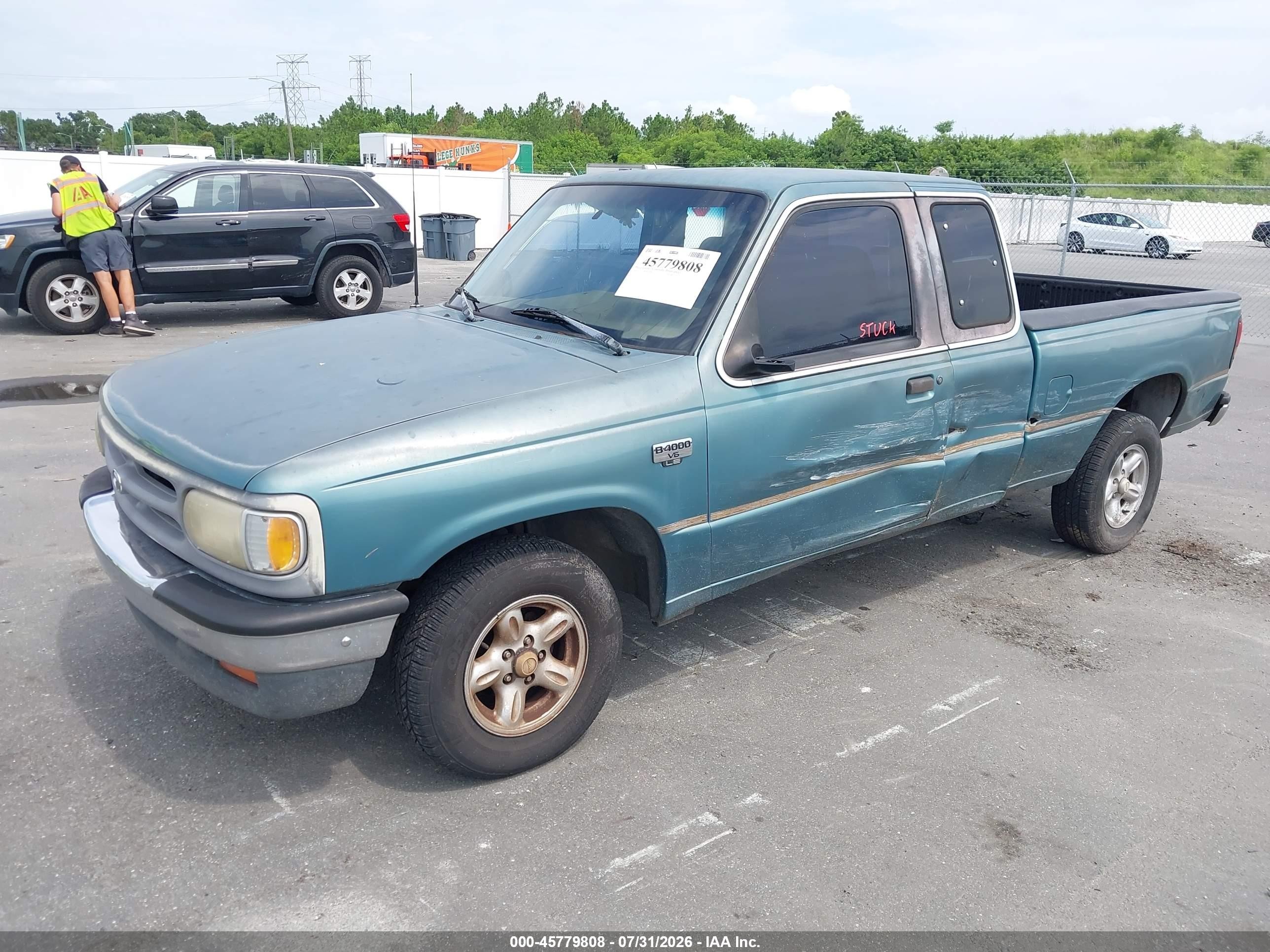 1994 Mazda B4000 Cab Plus Green vin: 4F4CR16X5RTM65695