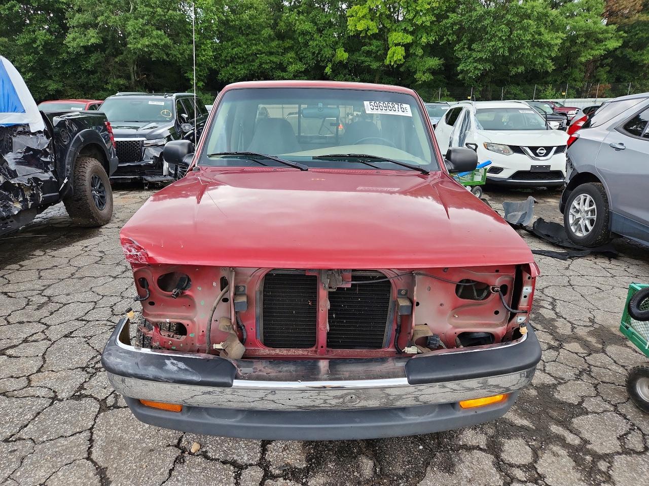 1997 Mazda B4000 Cab Plus Red vin: 4F4CR16X5VTM26910