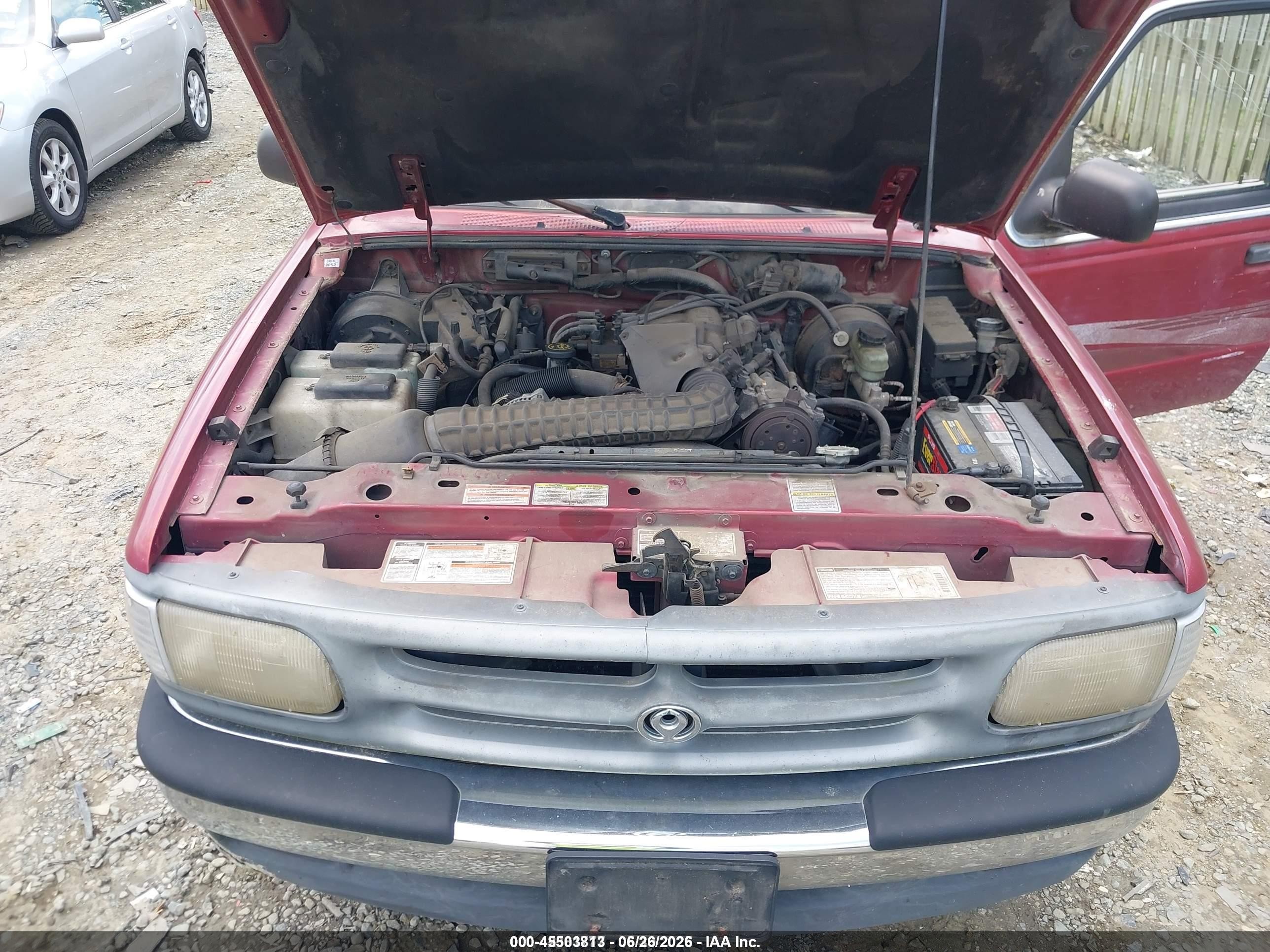 1997 Mazda B4000 Se Burgundy vin: 4F4CR16XXVTM16843