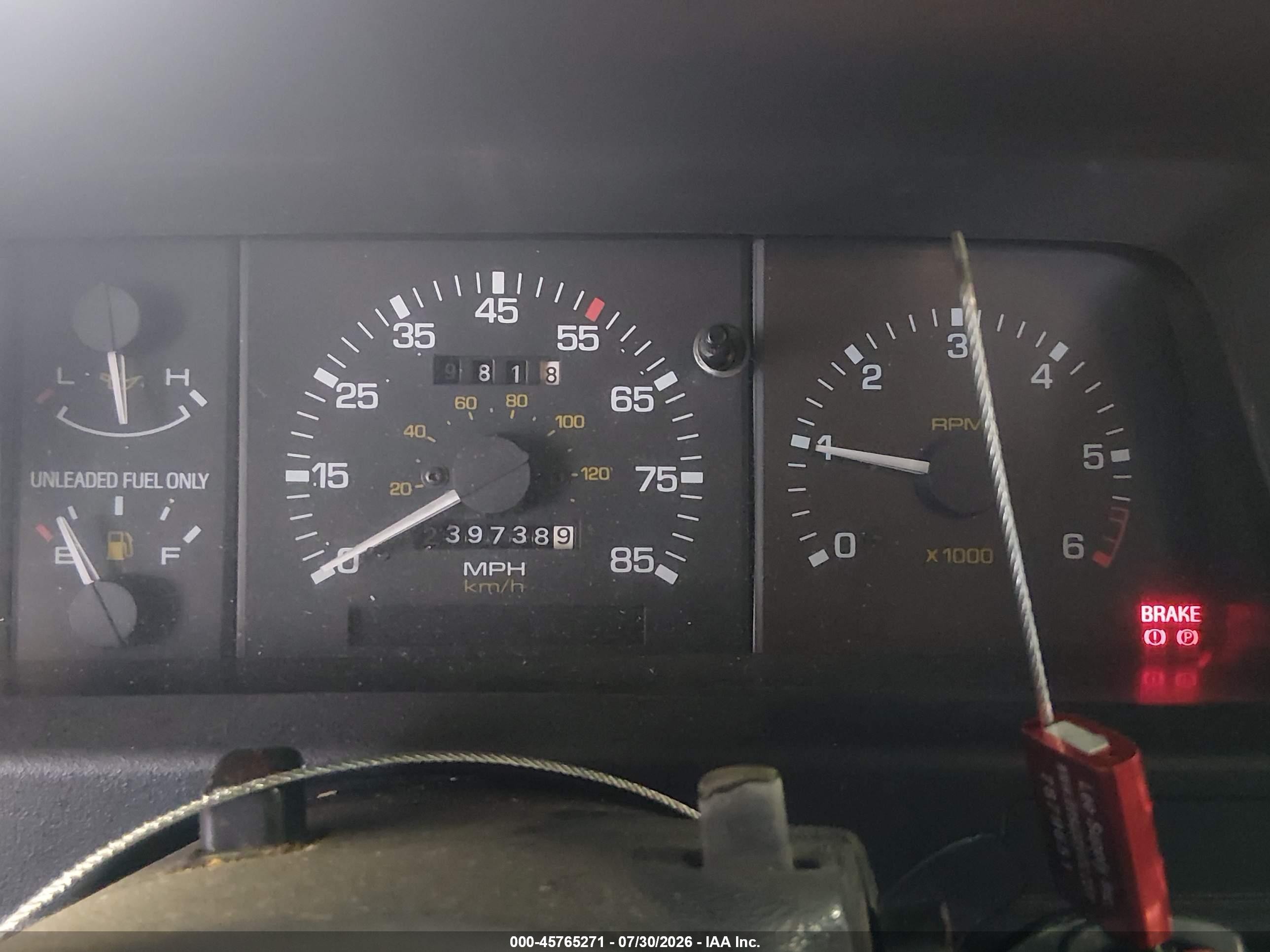 1994 Mazda B3000 Cab Plus Red vin: 4F4CR17U8RTN07782
