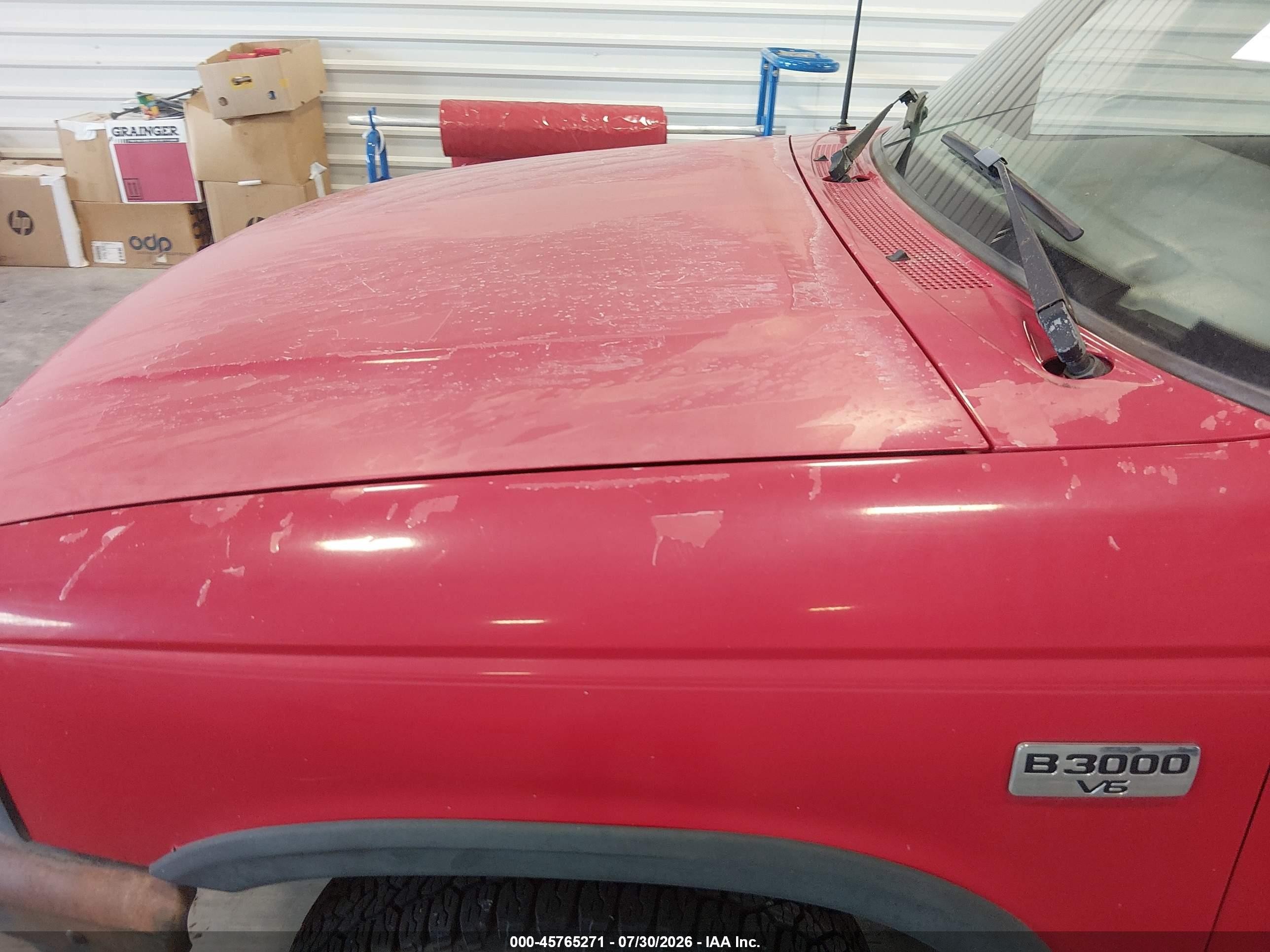 1994 Mazda B3000 Cab Plus Red vin: 4F4CR17U8RTN07782