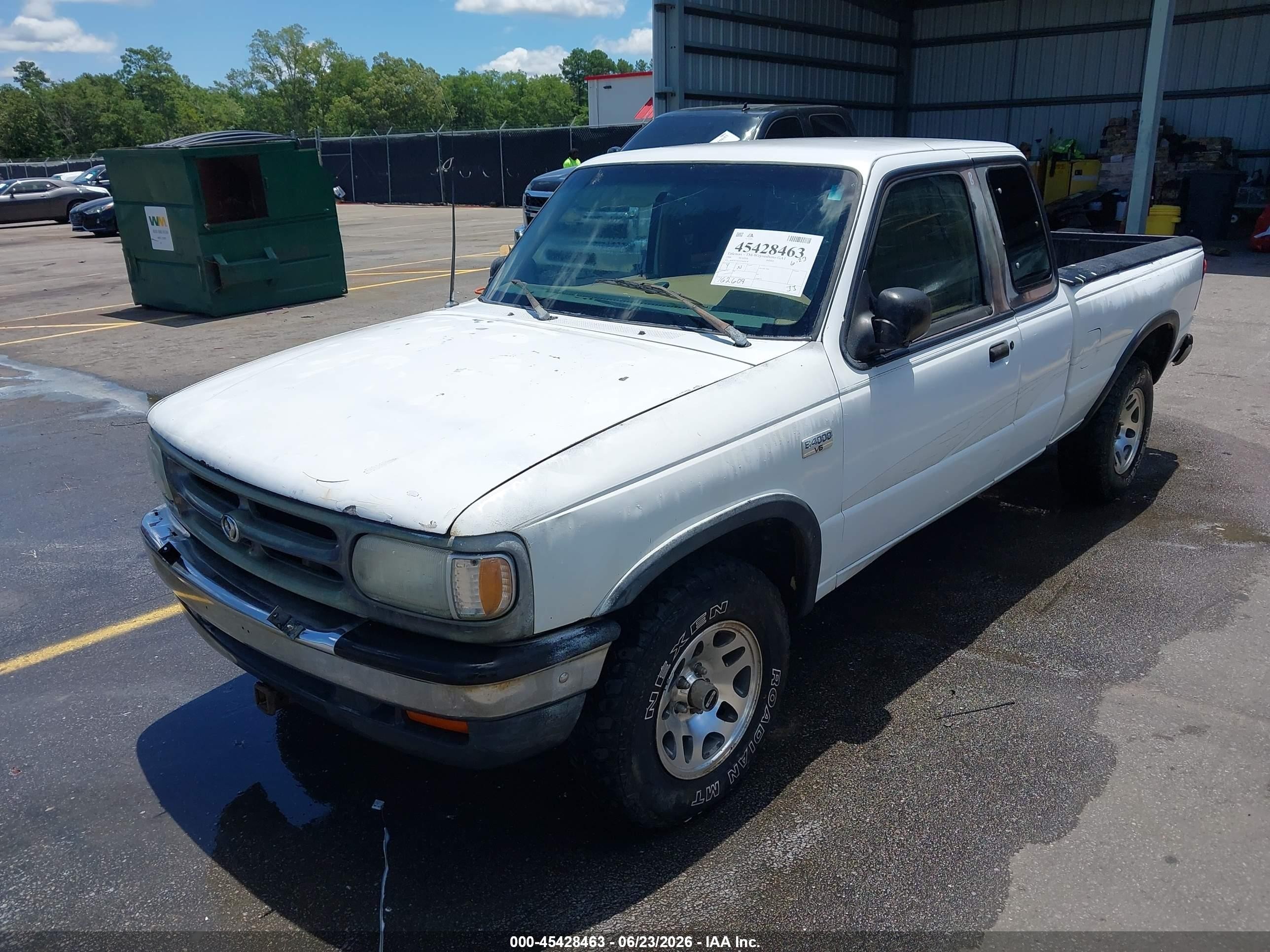 1996 Mazda B4000 Cab Plus White vin: 4F4CR17X3TTM24178