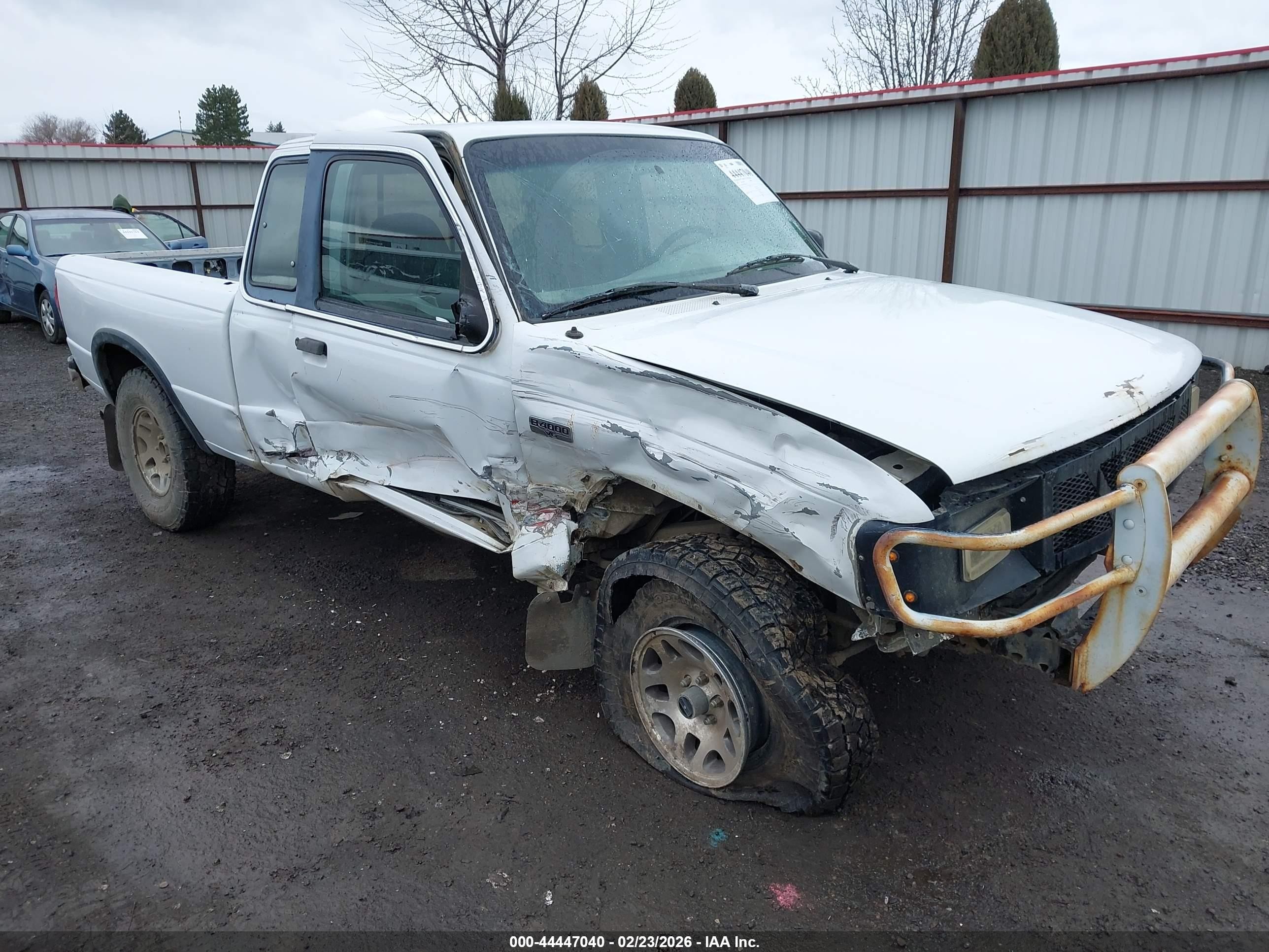 1997 Mazda B4000 Se White vin: 4F4DR17X0VTM15218