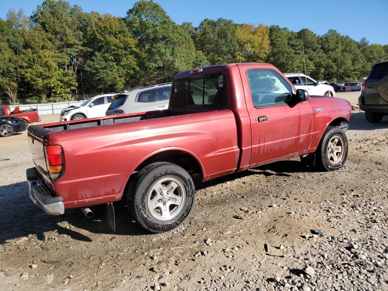1999 Mazda B2500 Burgundy vin: 4F4YR12C0XTM27653