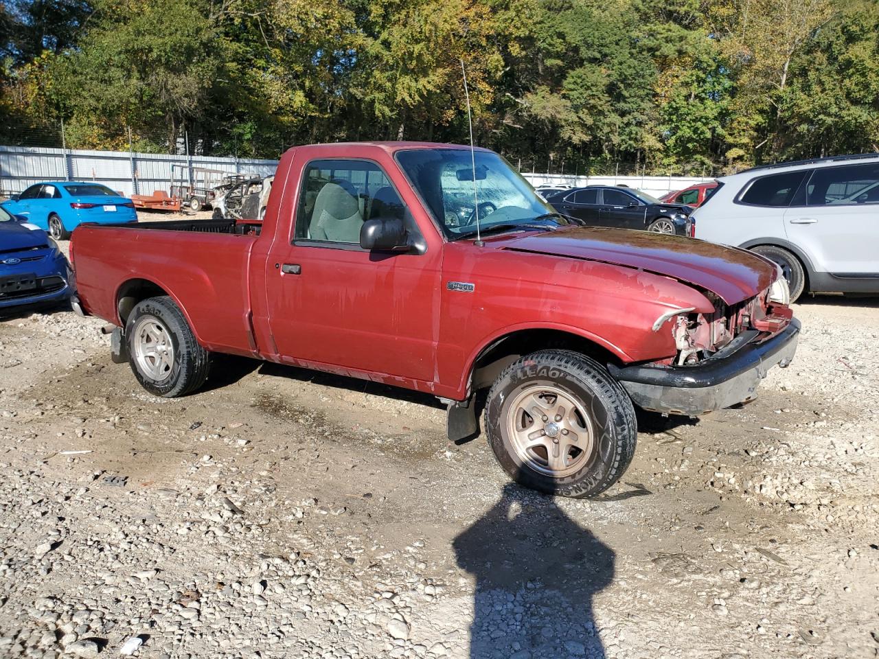 1999 Mazda B2500 Burgundy vin: 4F4YR12C0XTM27653
