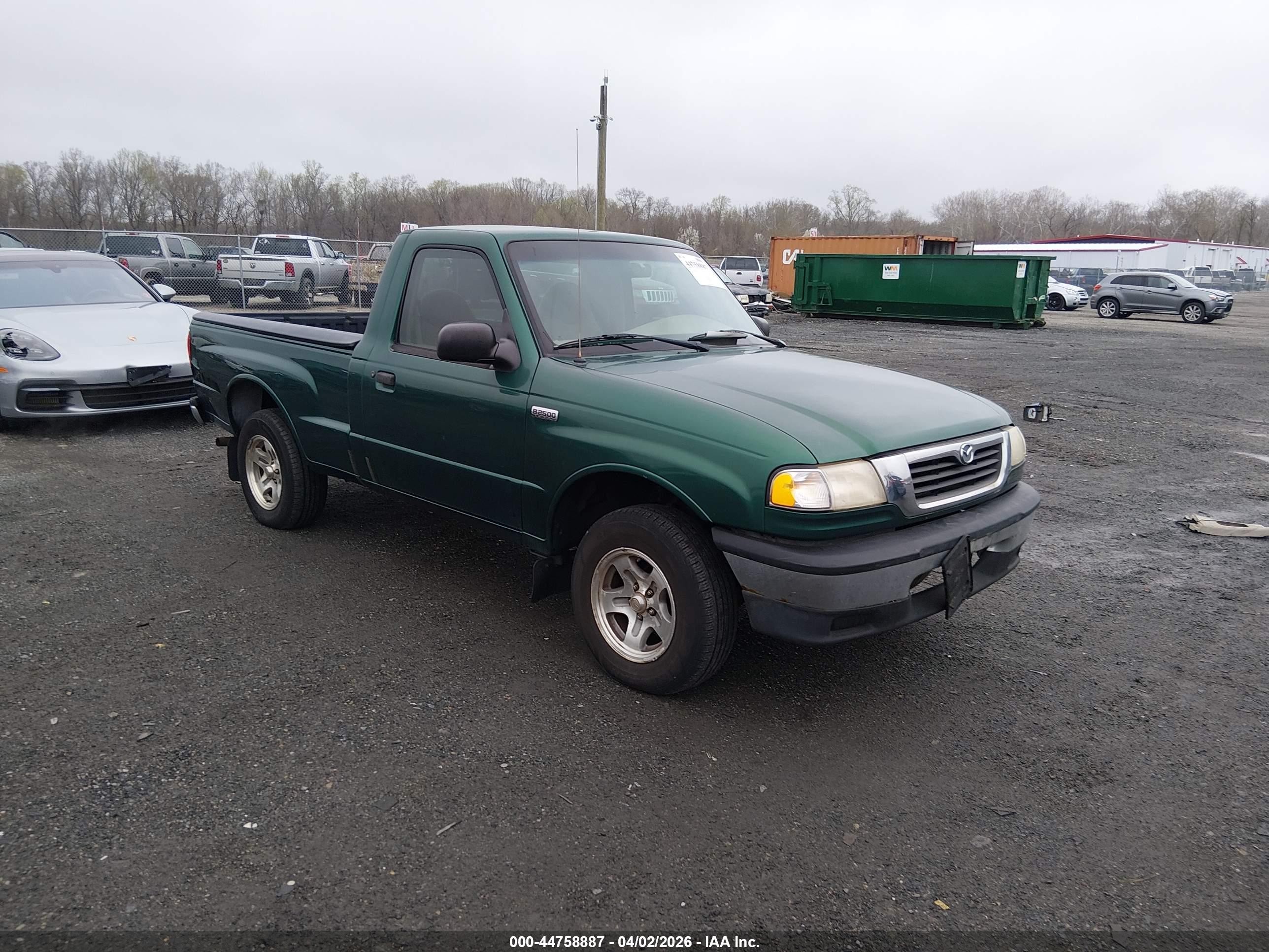 1999 Mazda B2500 Se/sx/tl Зеленый vin: 4F4YR12C0XTM32111