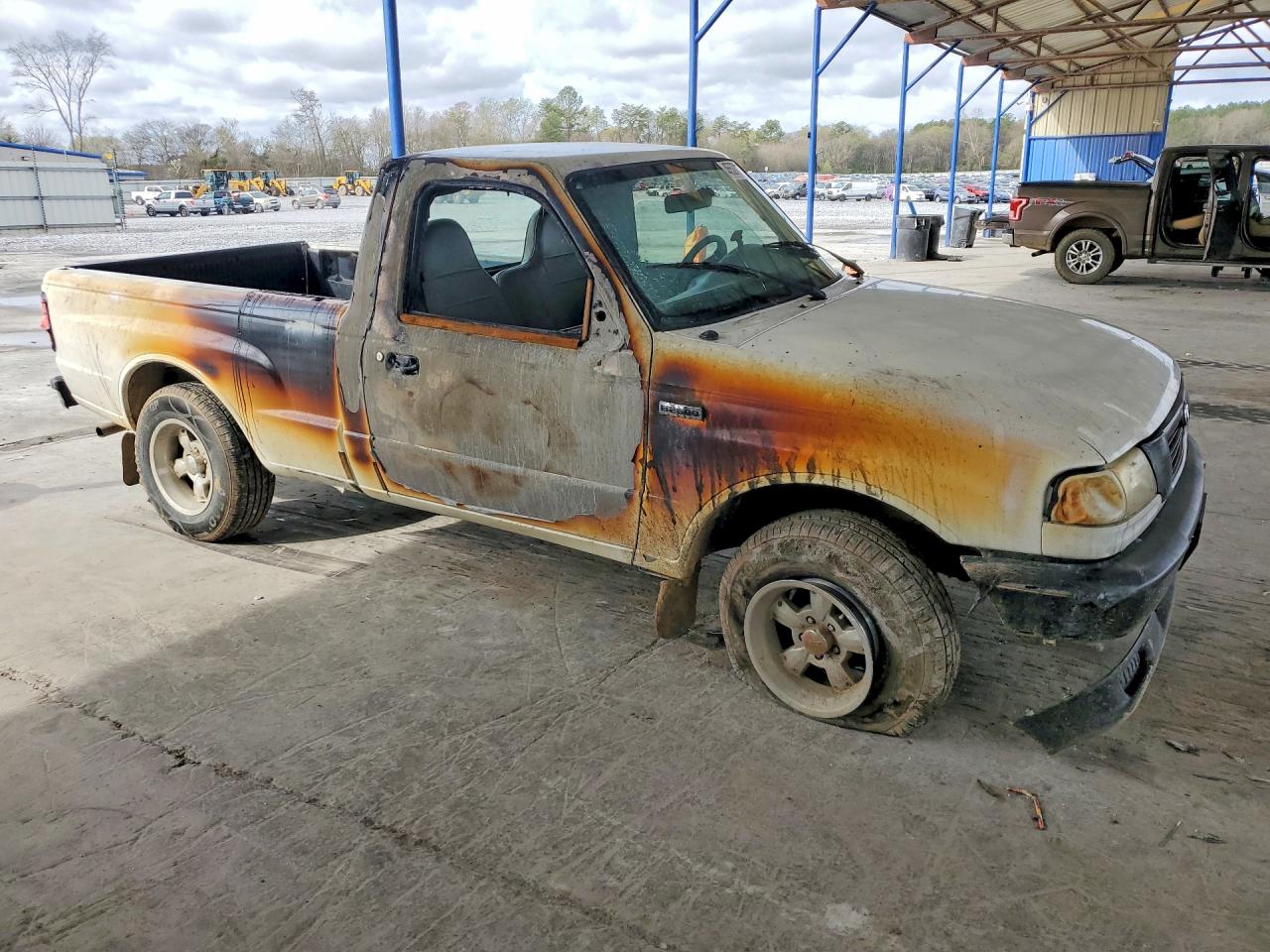 1999 Mazda B2500 White vin: 4F4YR12C2XTM33325