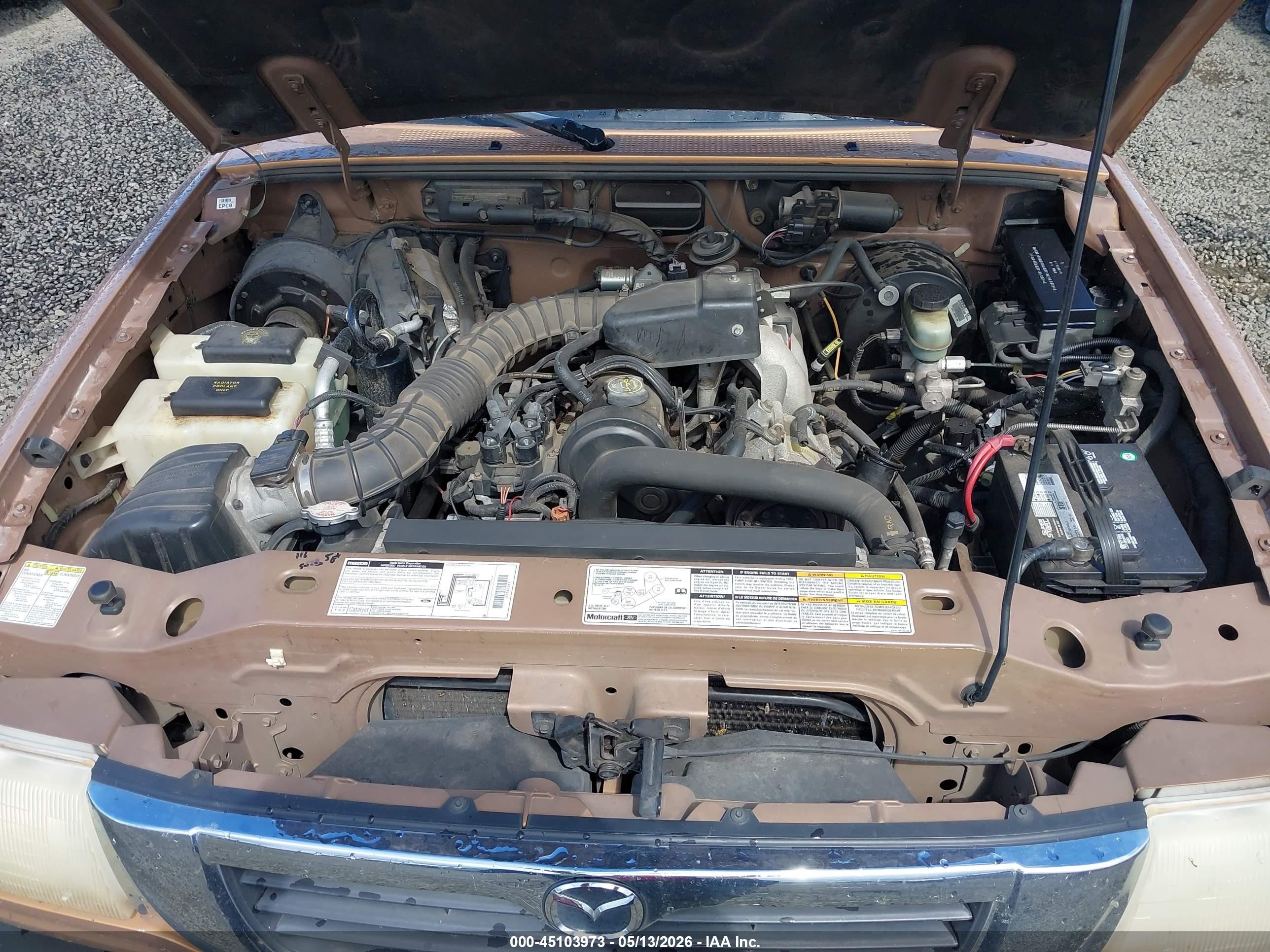 1999 Mazda B2500 Se/sx/tl Оранжевый vin: 4F4YR12C3XTM01936