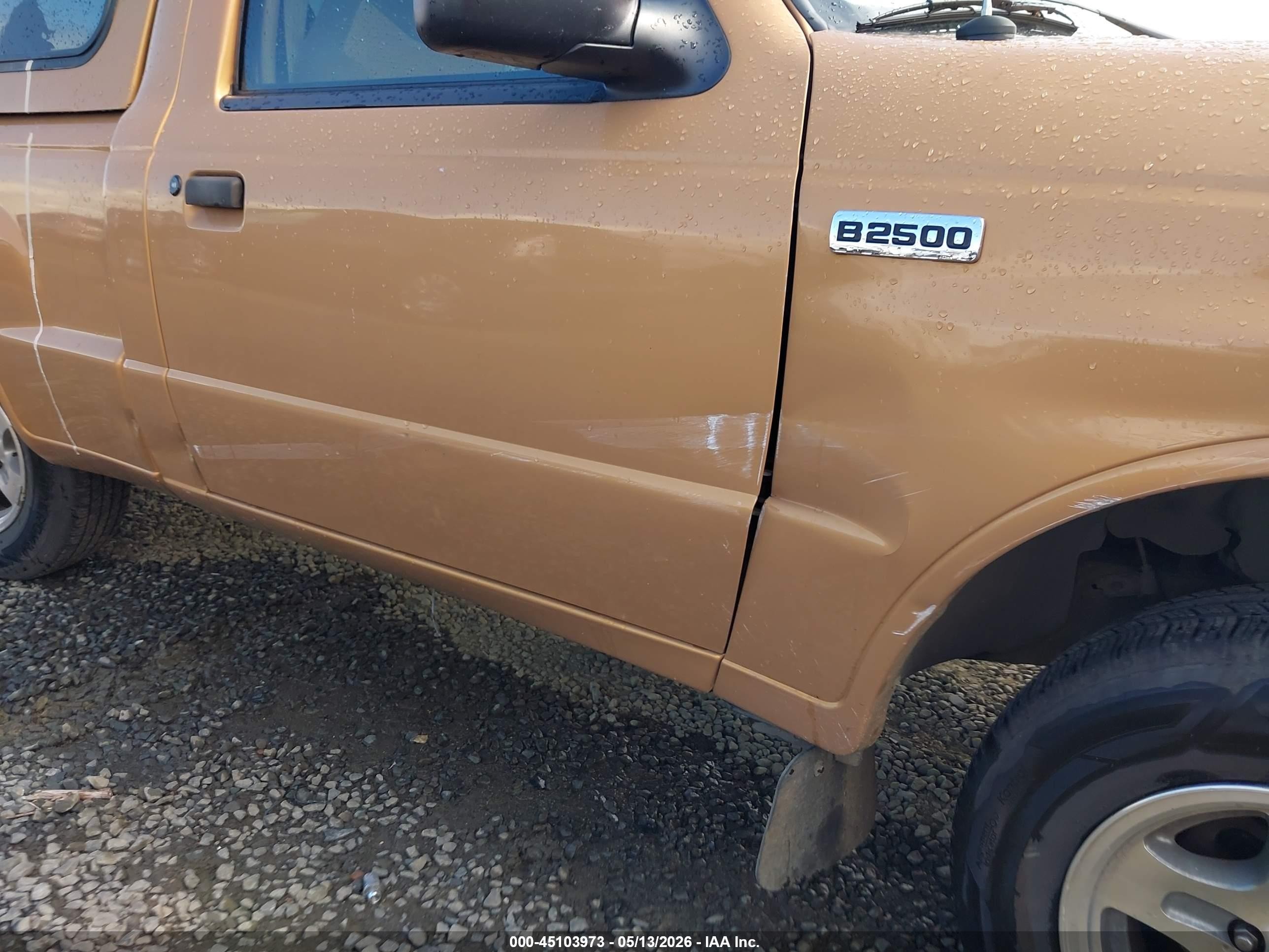 1999 Mazda B2500 Se/sx/tl Оранжевый vin: 4F4YR12C3XTM01936
