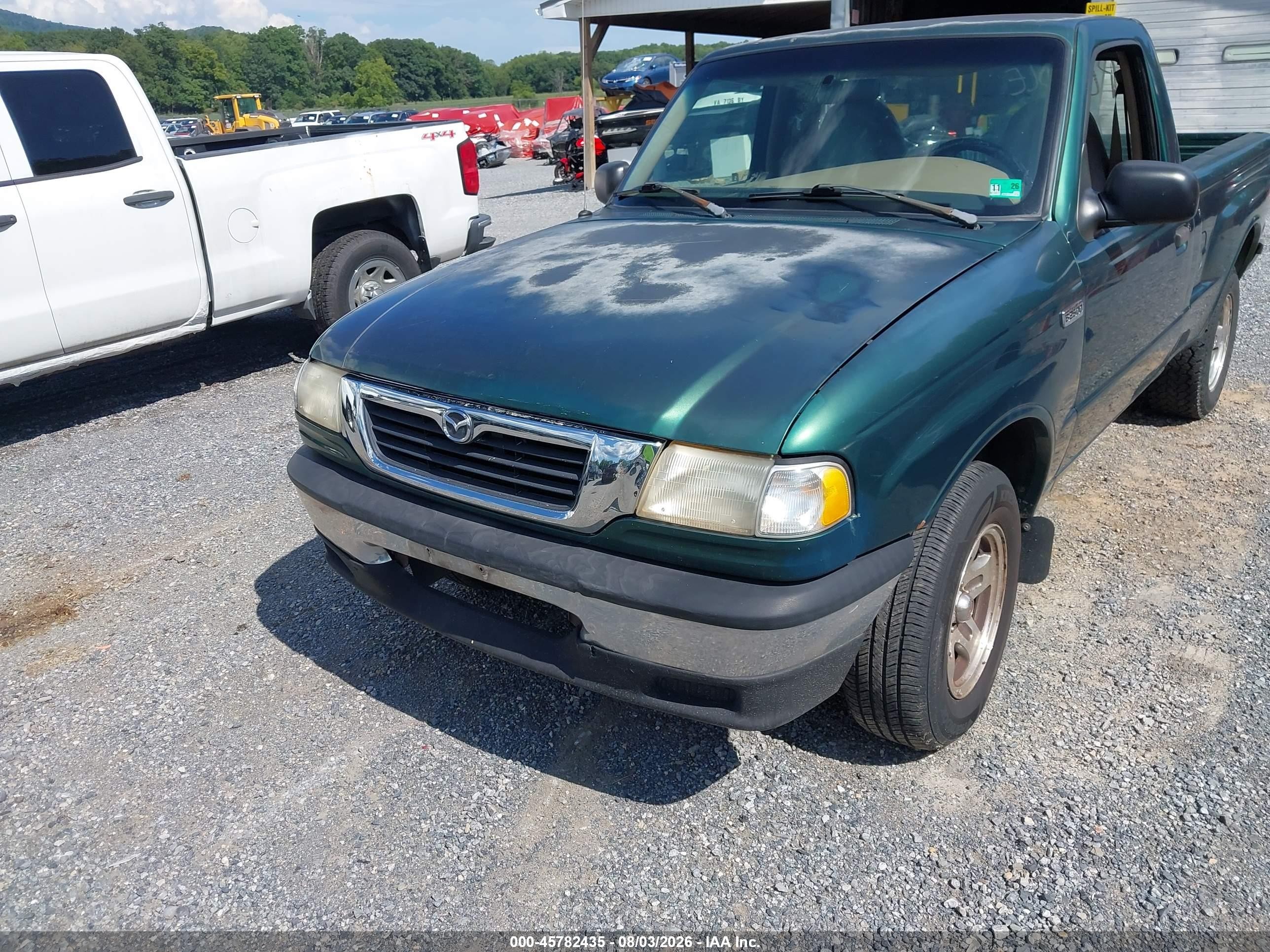 1999 Mazda B2500 Se/sx/tl Green vin: 4F4YR12C3XTM40722