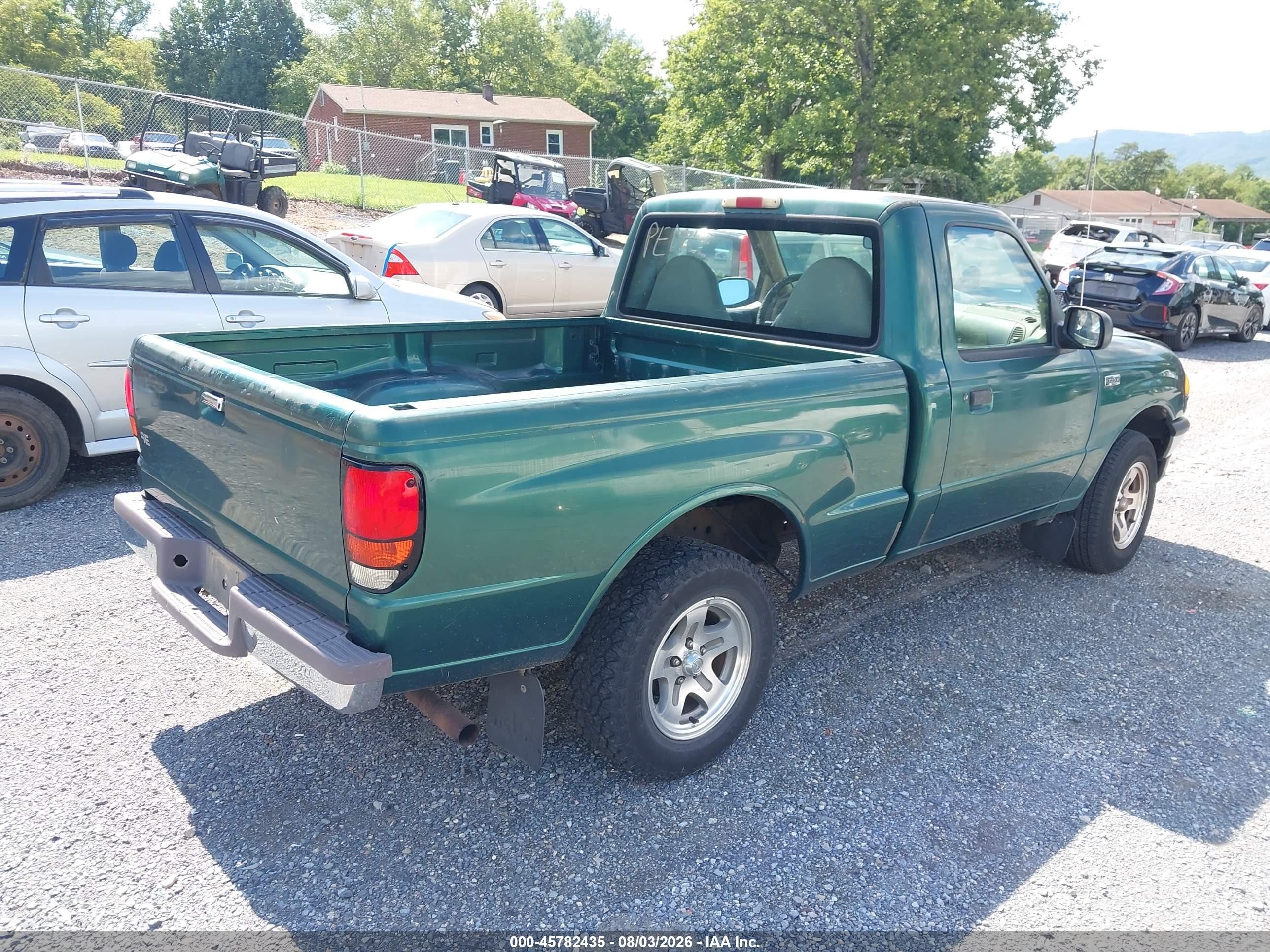 1999 Mazda B2500 Se/sx/tl Green vin: 4F4YR12C3XTM40722
