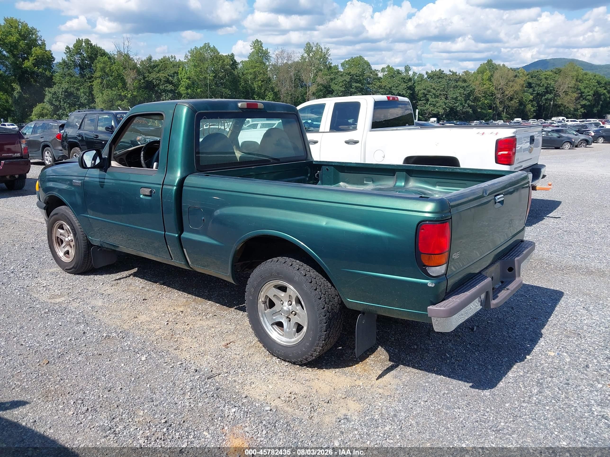 1999 Mazda B2500 Se/sx/tl Green vin: 4F4YR12C3XTM40722