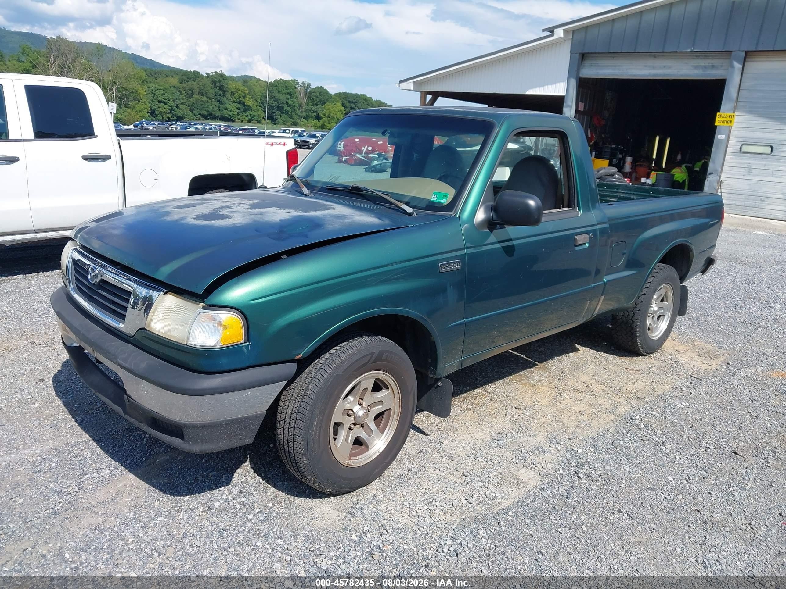 1999 Mazda B2500 Se/sx/tl Green vin: 4F4YR12C3XTM40722