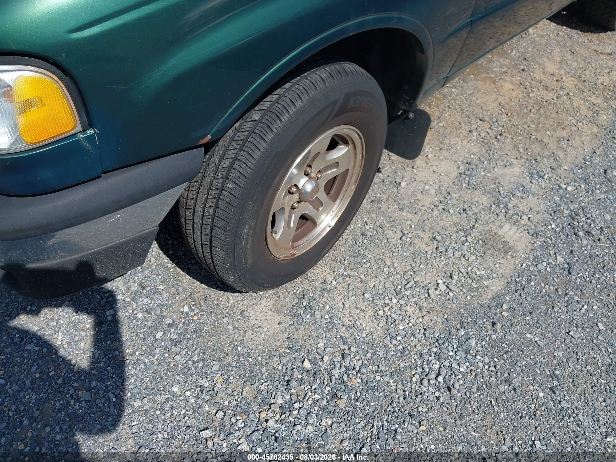 1999 Mazda B2500 Se/sx/tl Green vin: 4F4YR12C3XTM40722