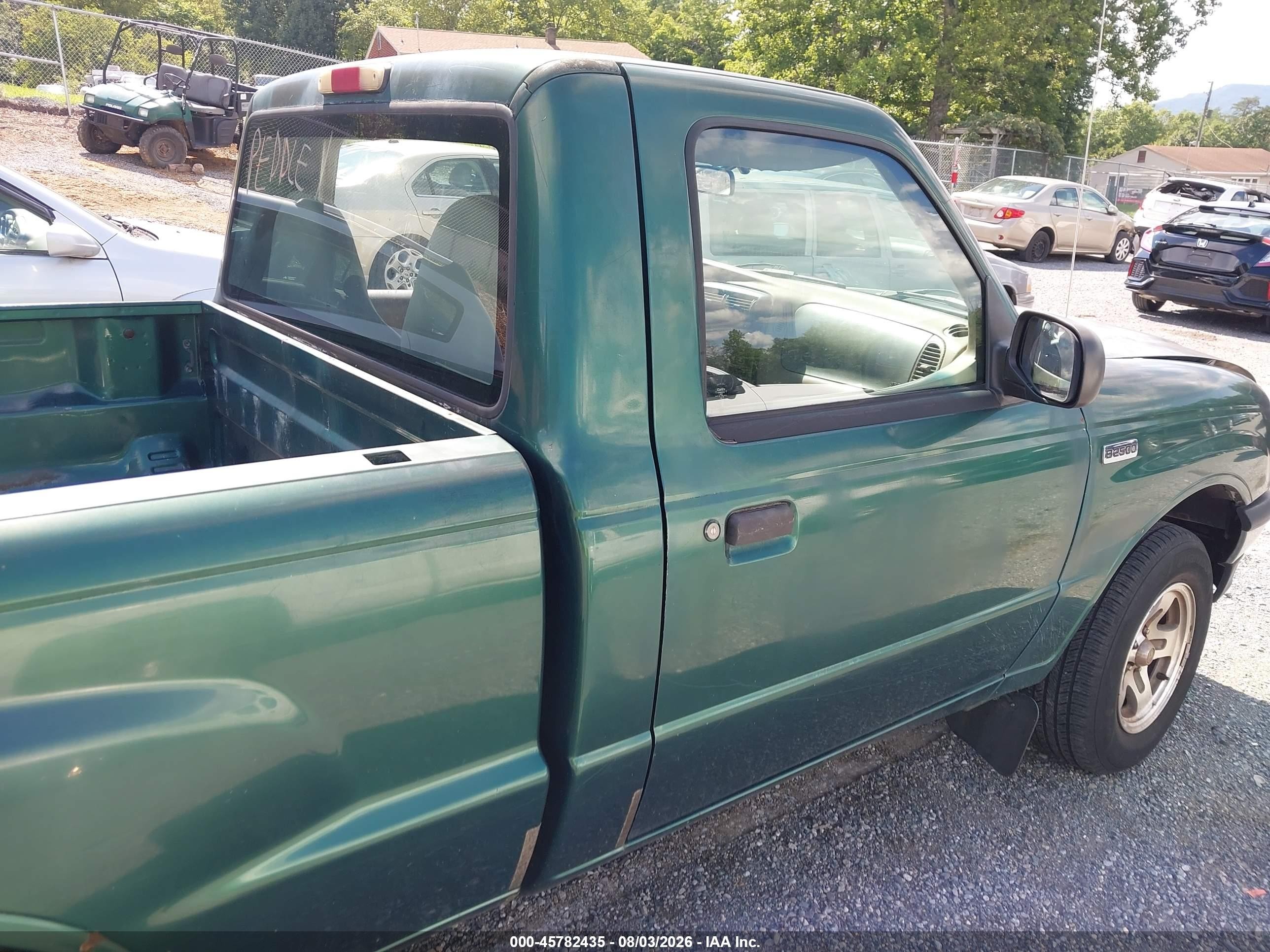 1999 Mazda B2500 Se/sx/tl Green vin: 4F4YR12C3XTM40722