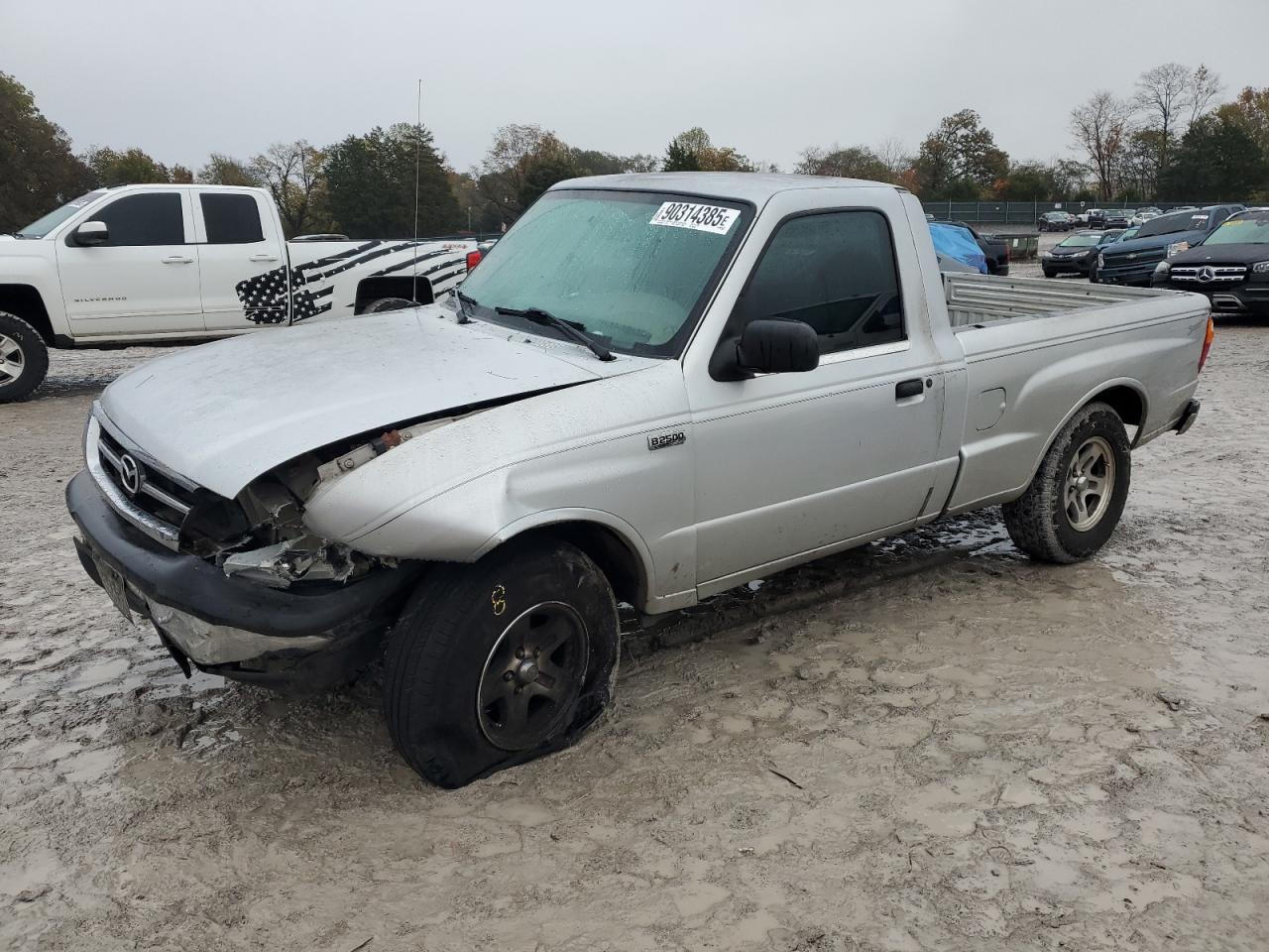 2001 Mazda B2500 Silver vin: 4F4YR12C41TM05386