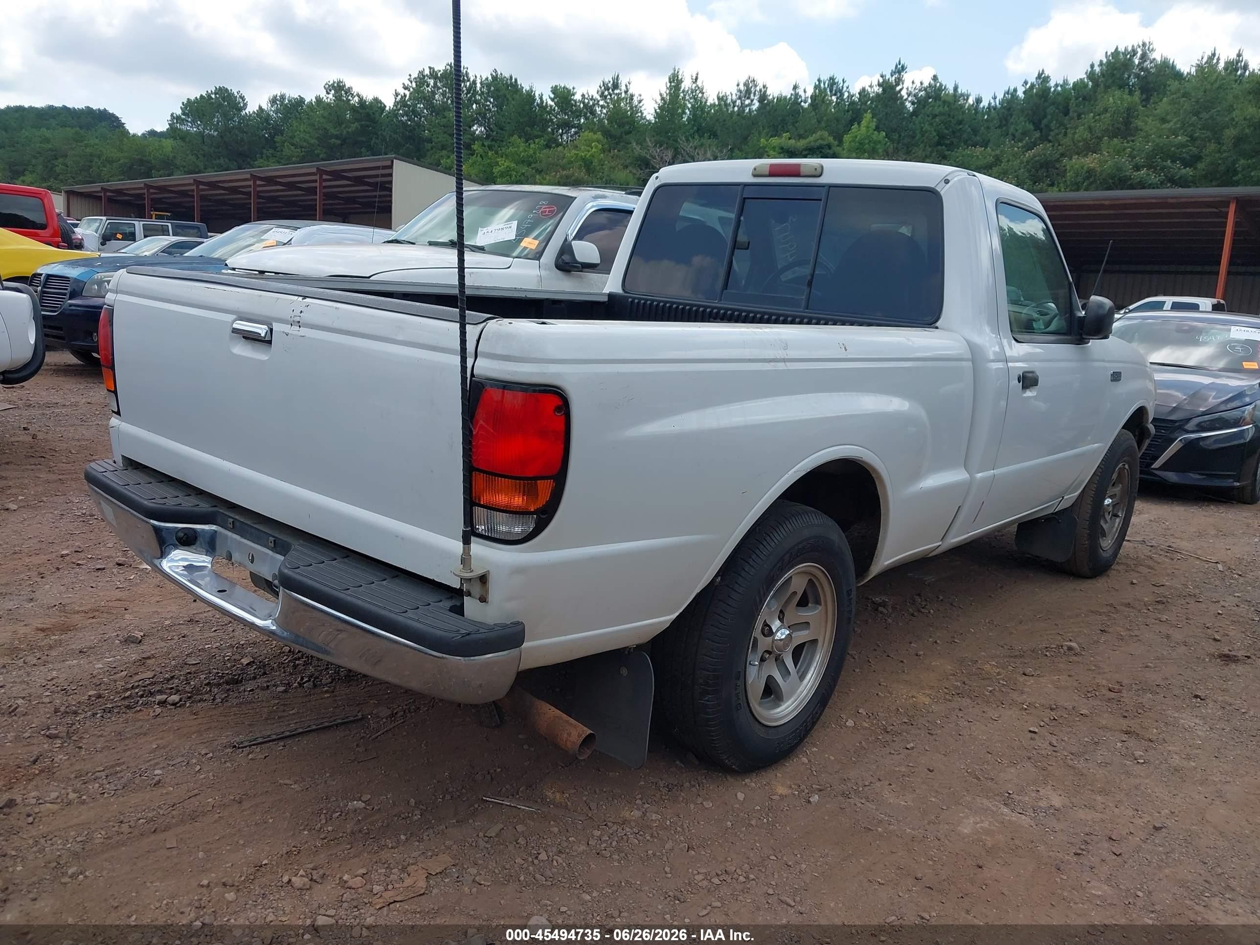 1999 Mazda B2500 Se/sx/tl White vin: 4F4YR12C4XTM17174