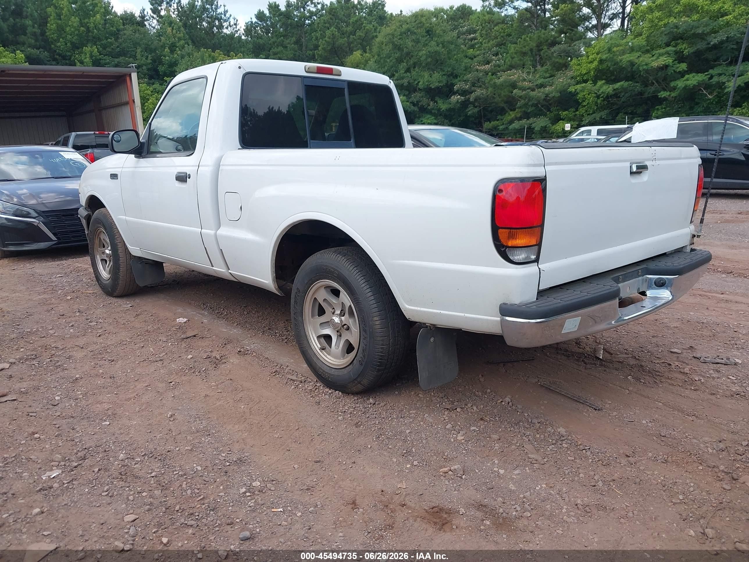 1999 Mazda B2500 Se/sx/tl White vin: 4F4YR12C4XTM17174