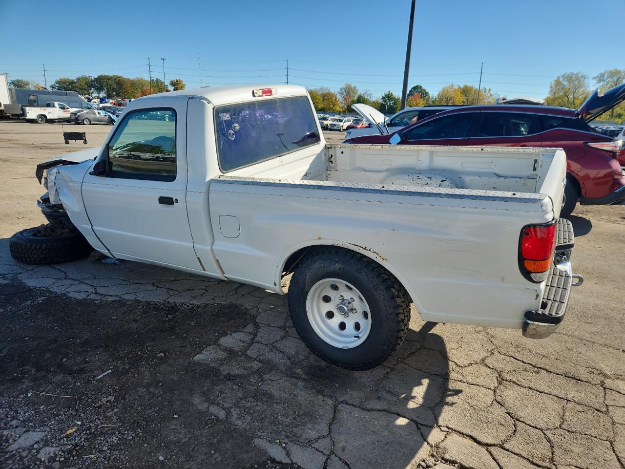 1999 Mazda B2500 White vin: 4F4YR12C4XTM23413