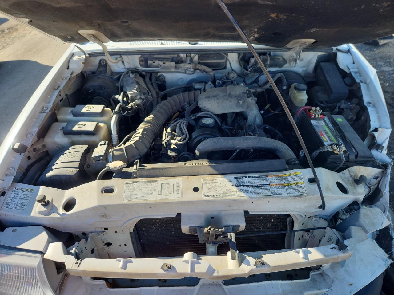 1999 Mazda B2500 White vin: 4F4YR12C4XTM23413