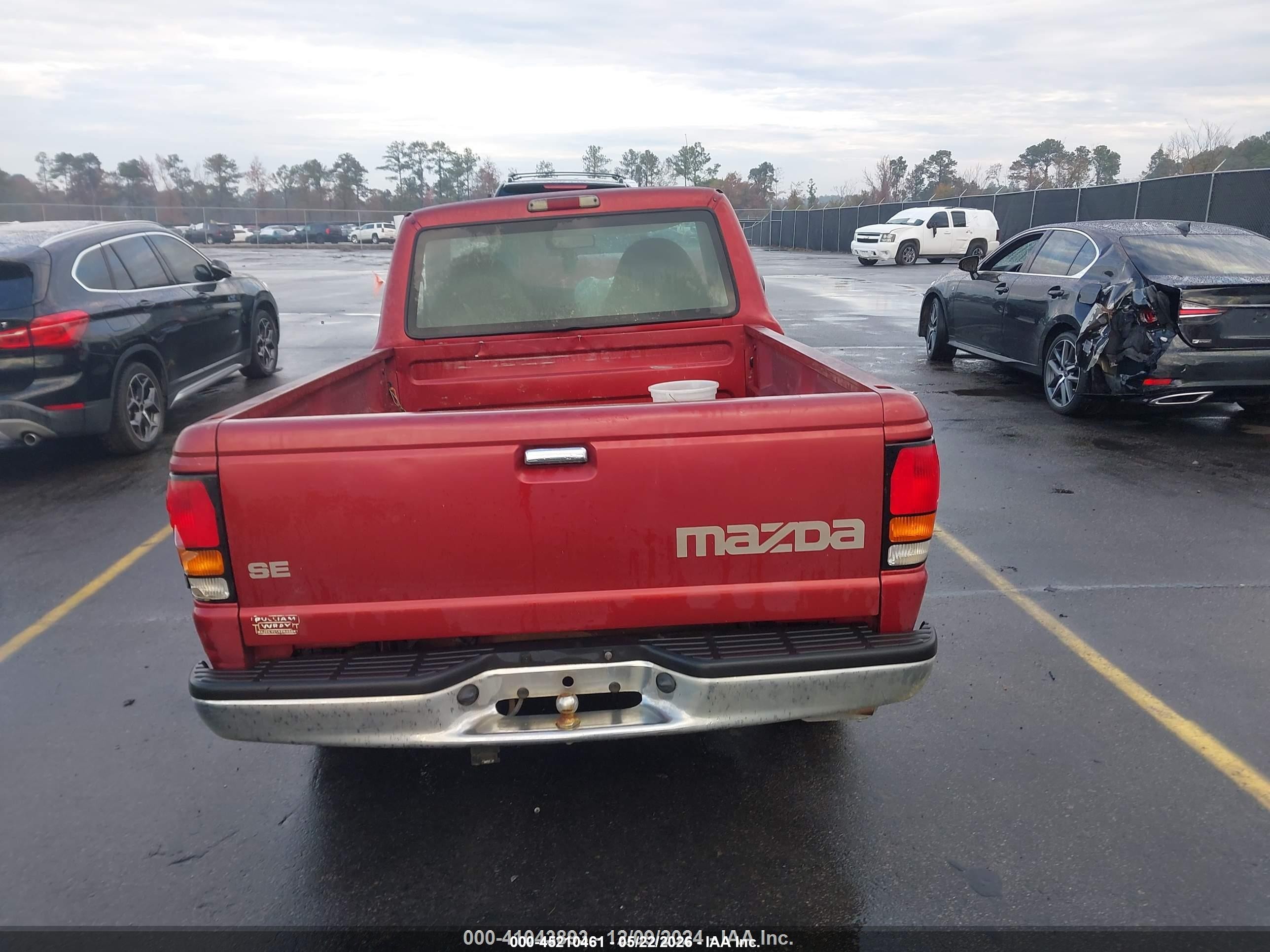1999 Mazda B2500 Se/sx/tl Burgundy vin: 4F4YR12C4XTM23458