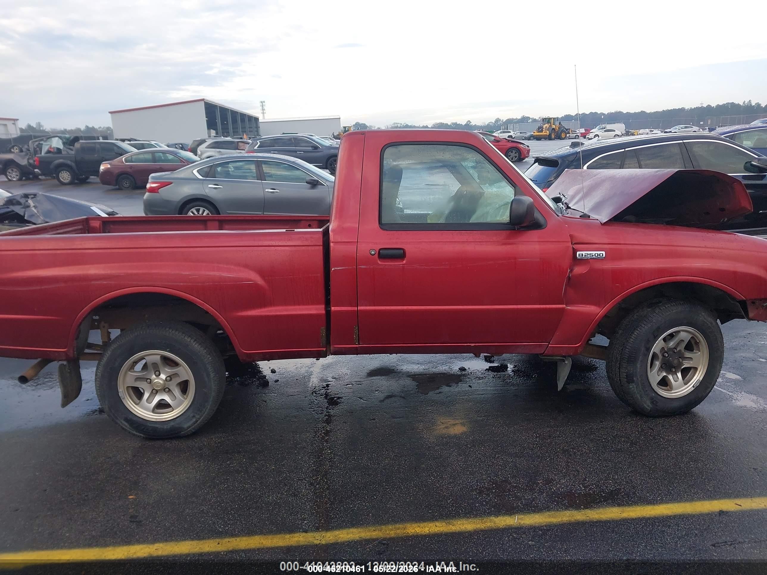 1999 Mazda B2500 Se/sx/tl Burgundy vin: 4F4YR12C4XTM23458