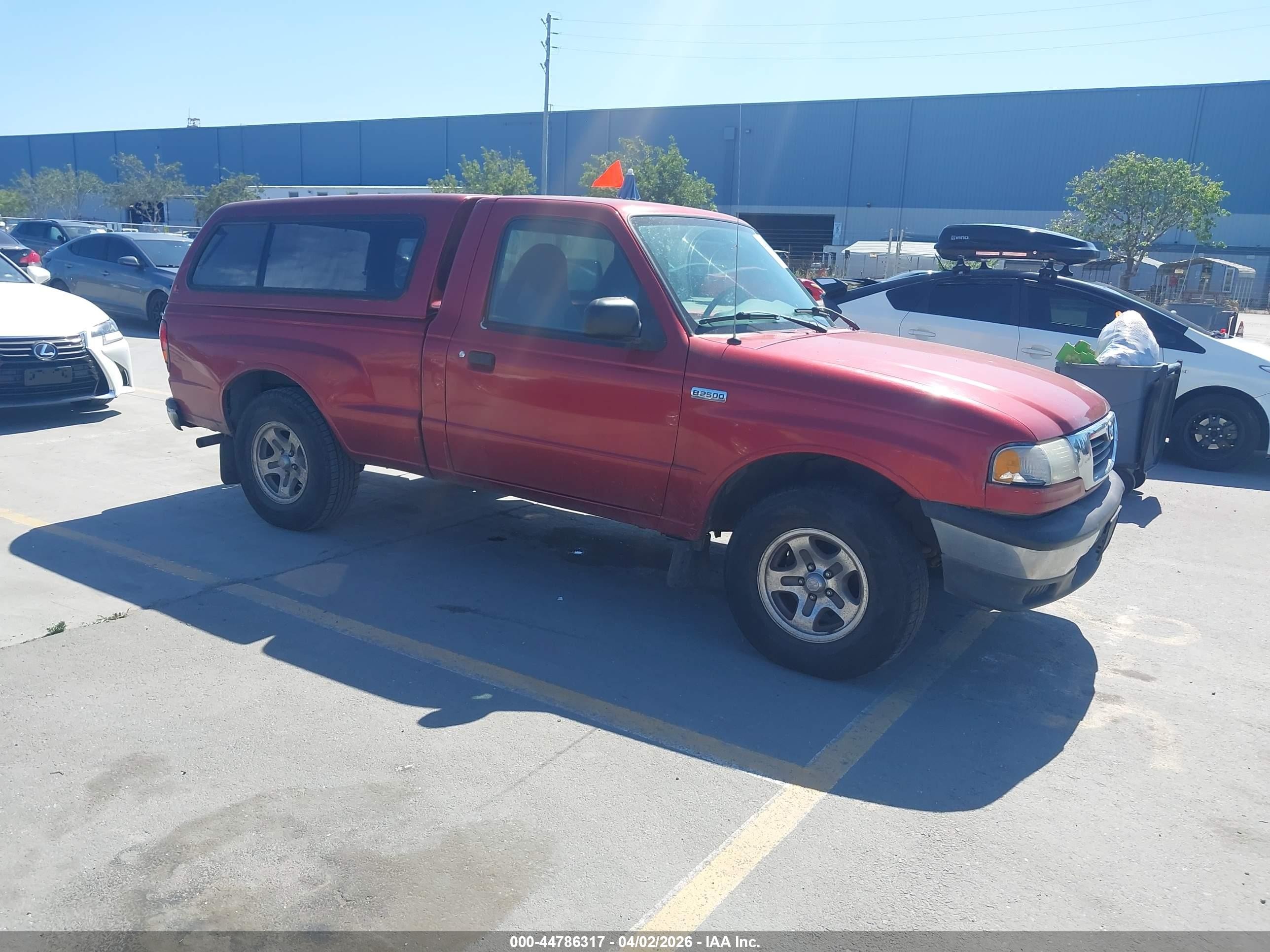 1999 Mazda B2500 Se/sx/tl Red vin: 4F4YR12C5XTM10797