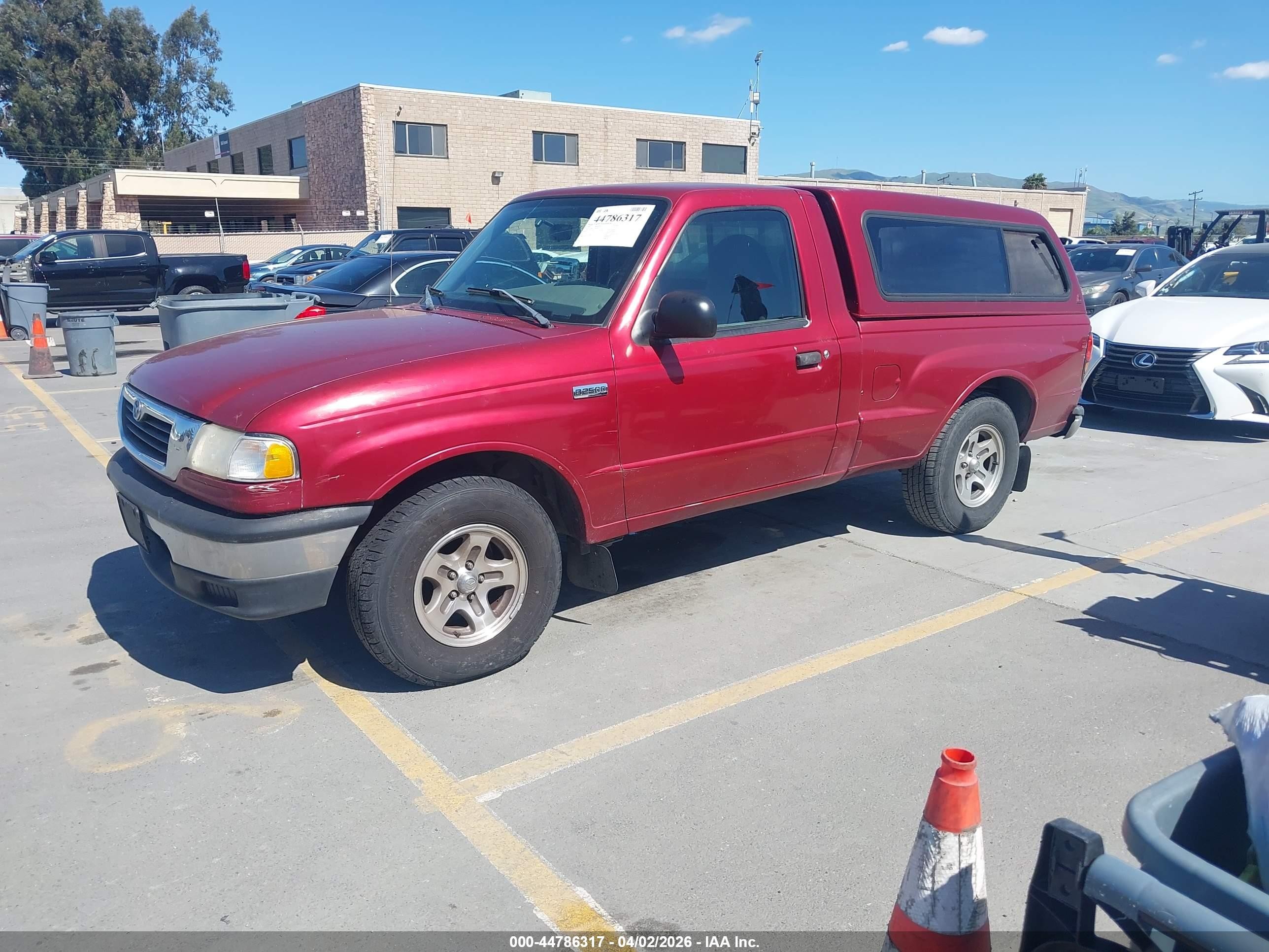 1999 Mazda B2500 Se/sx/tl Red vin: 4F4YR12C5XTM10797