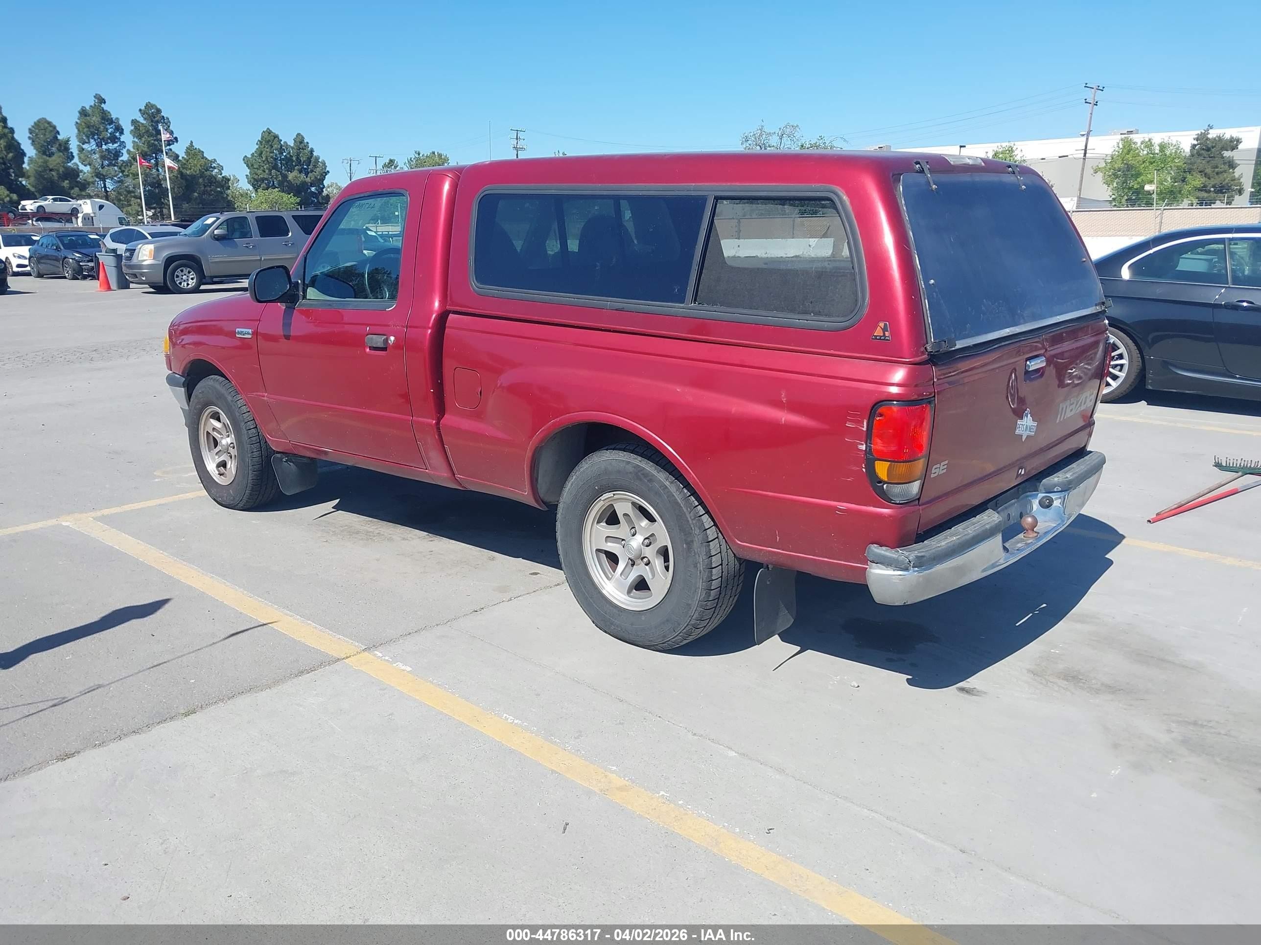 1999 Mazda B2500 Se/sx/tl Red vin: 4F4YR12C5XTM10797