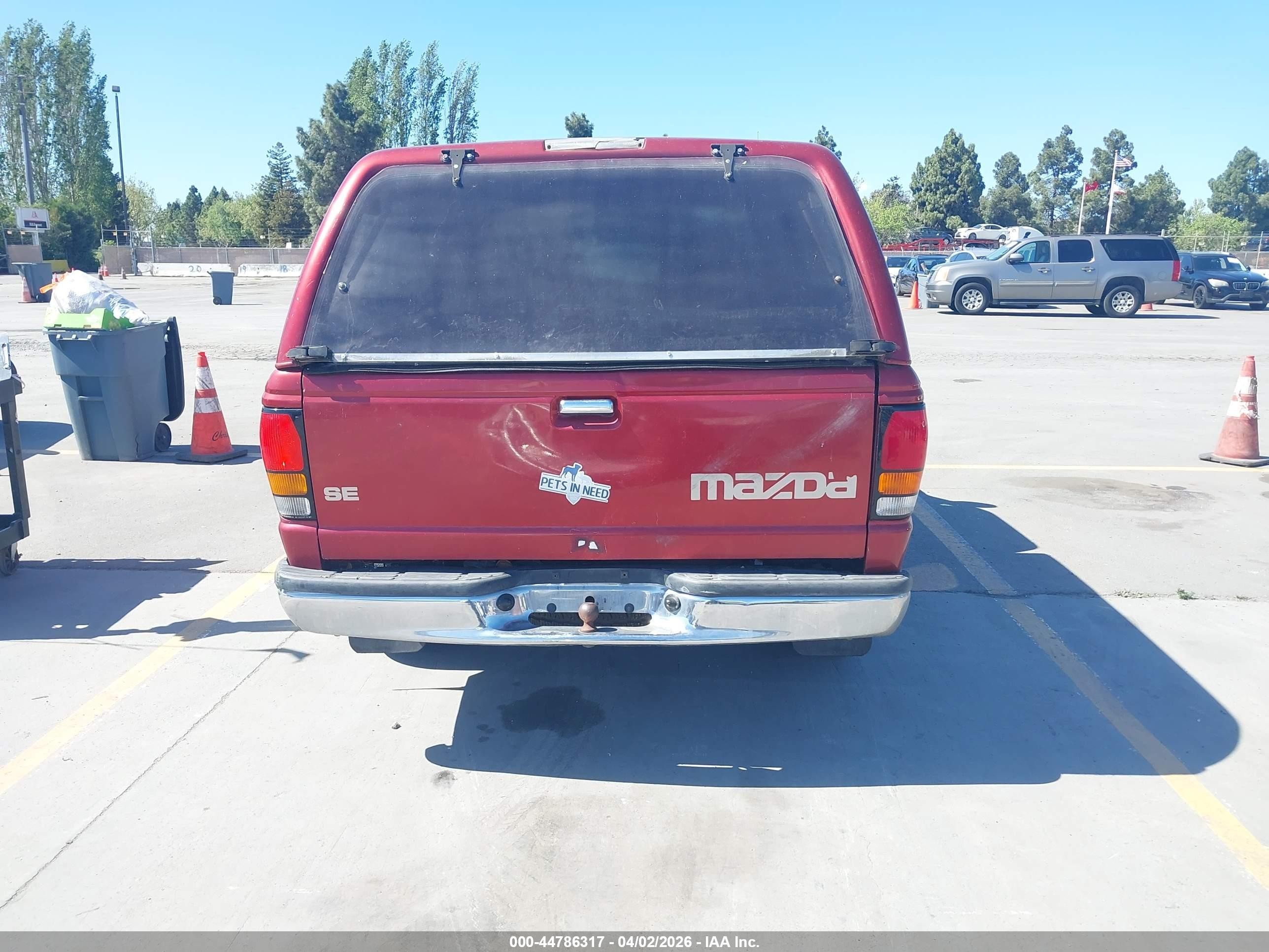 1999 Mazda B2500 Se/sx/tl Red vin: 4F4YR12C5XTM10797