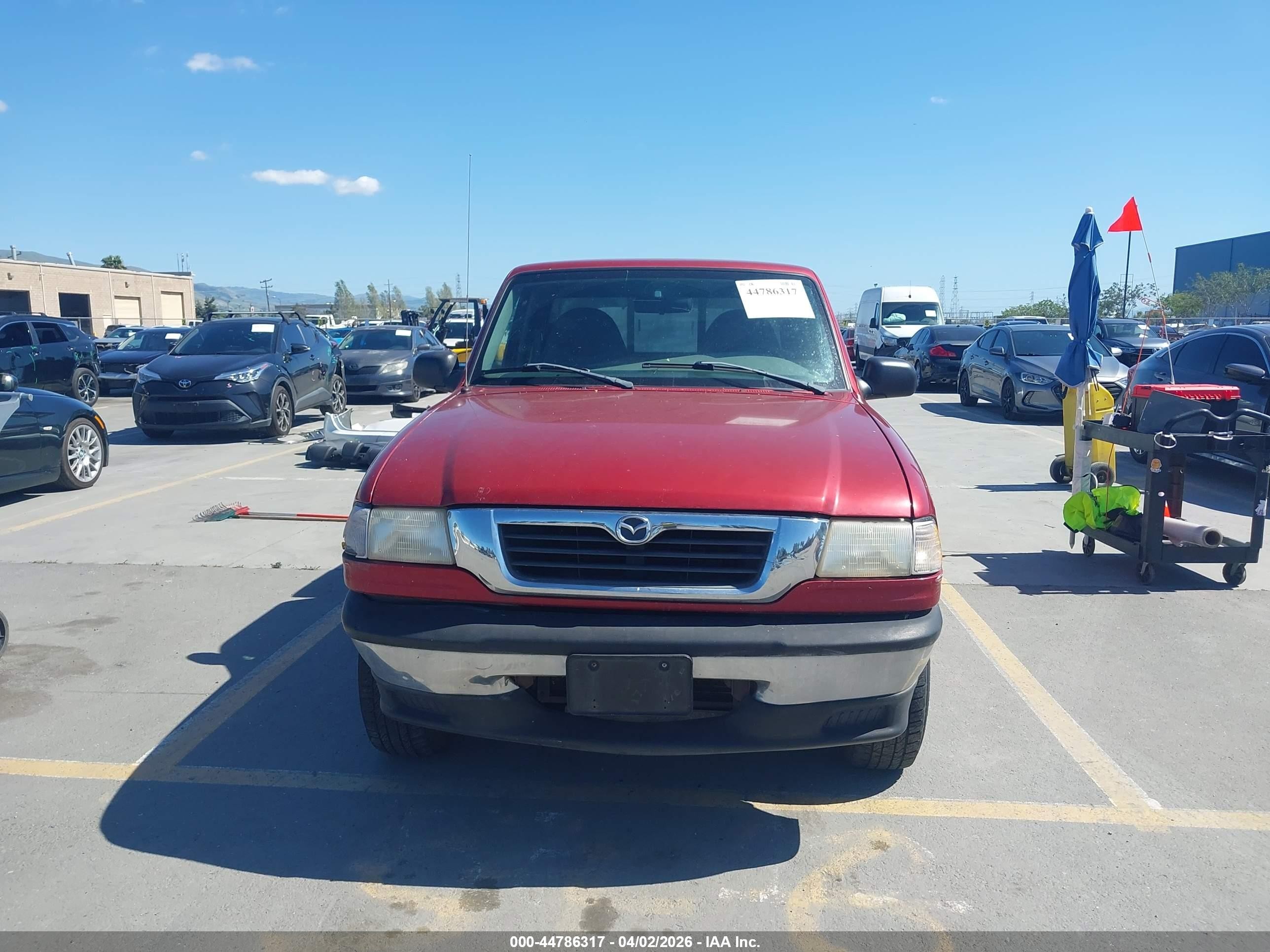 1999 Mazda B2500 Se/sx/tl Red vin: 4F4YR12C5XTM10797