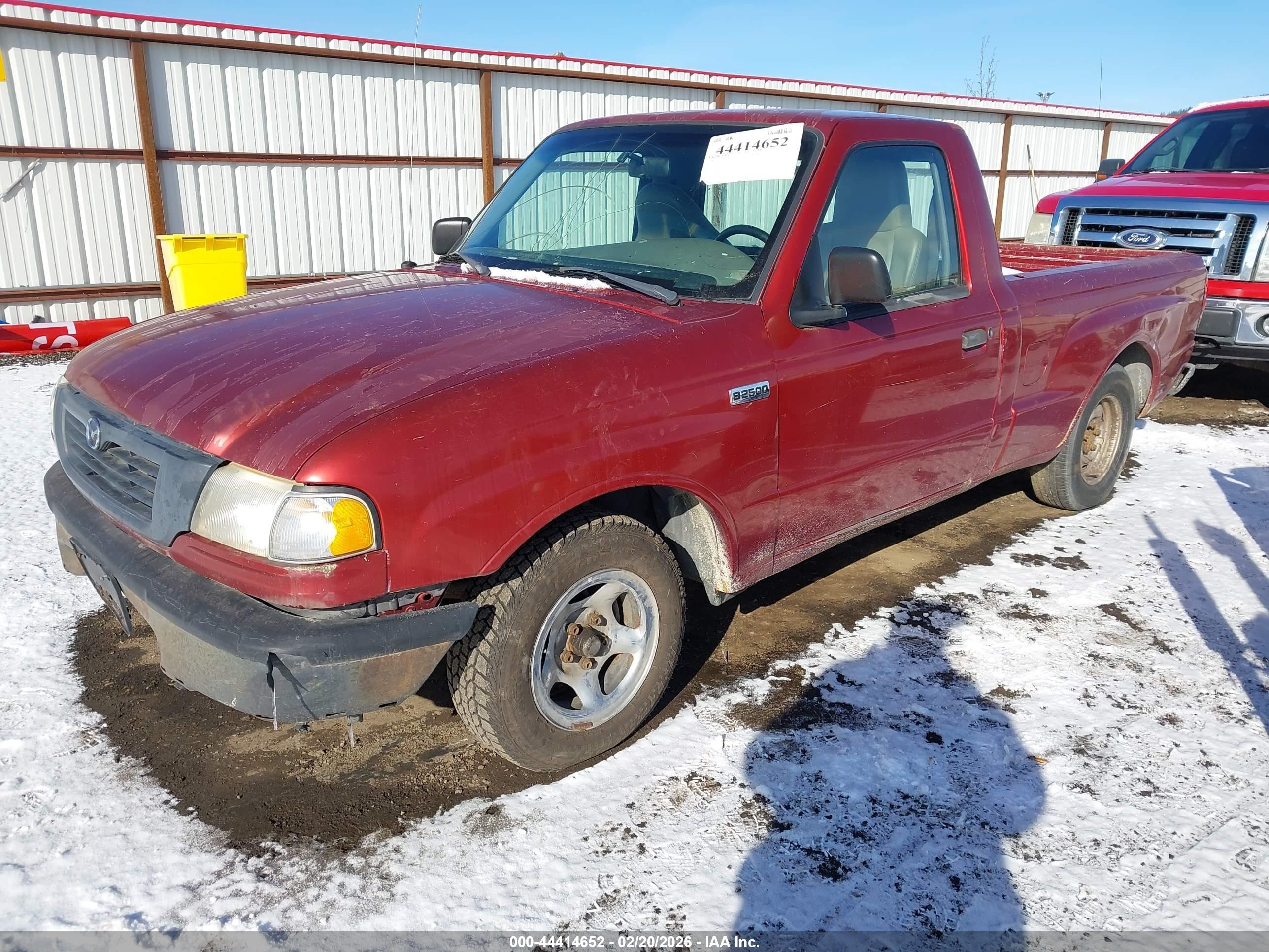 1999 Mazda B2500 Se/sx/tl Красный vin: 4F4YR12C5XTM45260