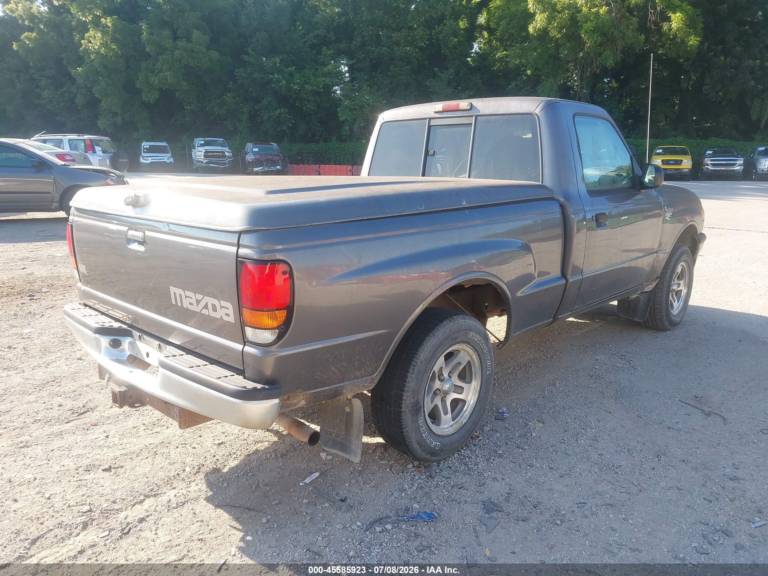 2000 Mazda B2500 Se/sx Gray vin: 4F4YR12C5YTM20926