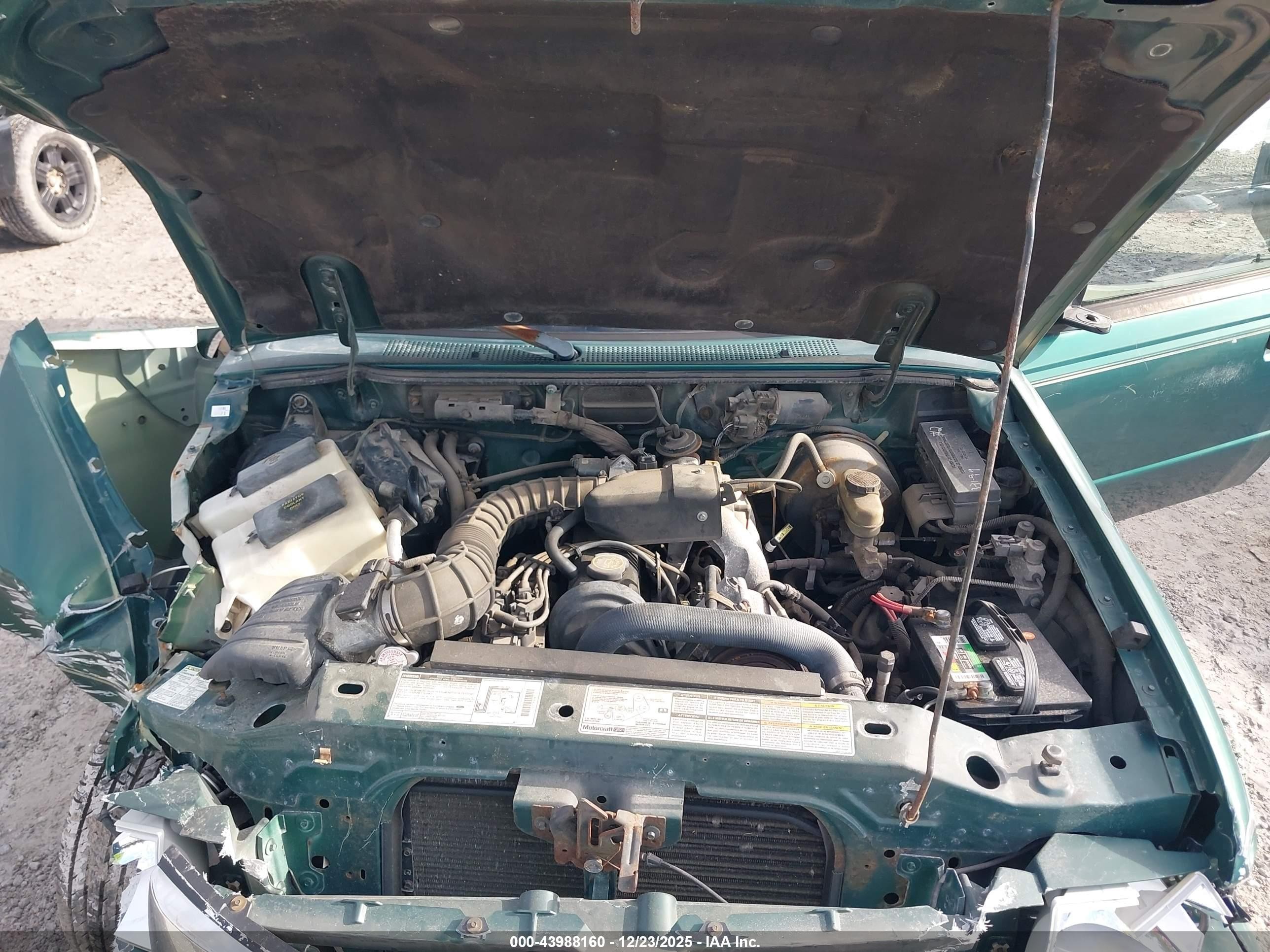1999 Mazda B2500 Se/sx/tl Green vin: 4F4YR12C6XTM29214