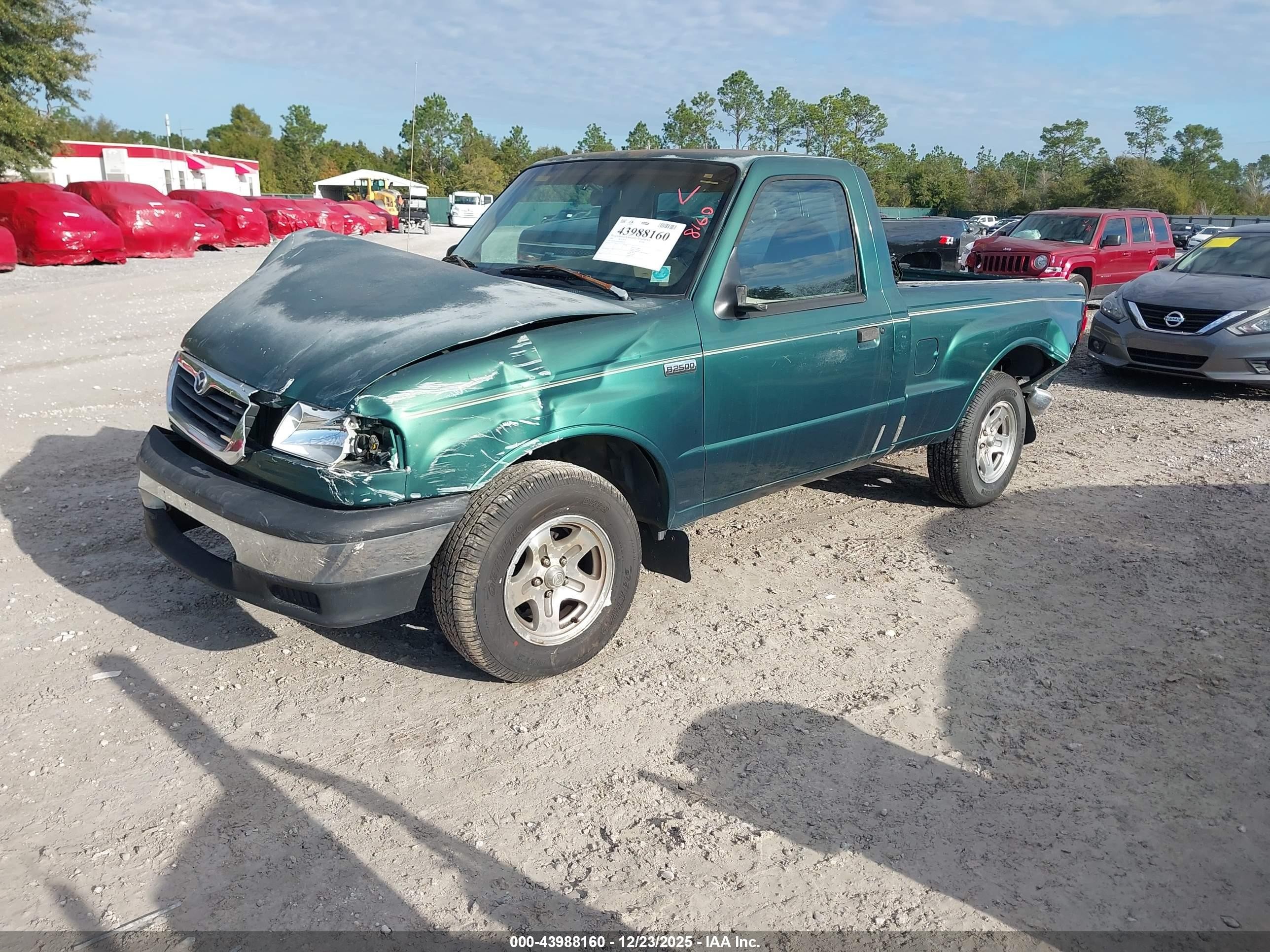 1999 Mazda B2500 Se/sx/tl Green vin: 4F4YR12C6XTM29214