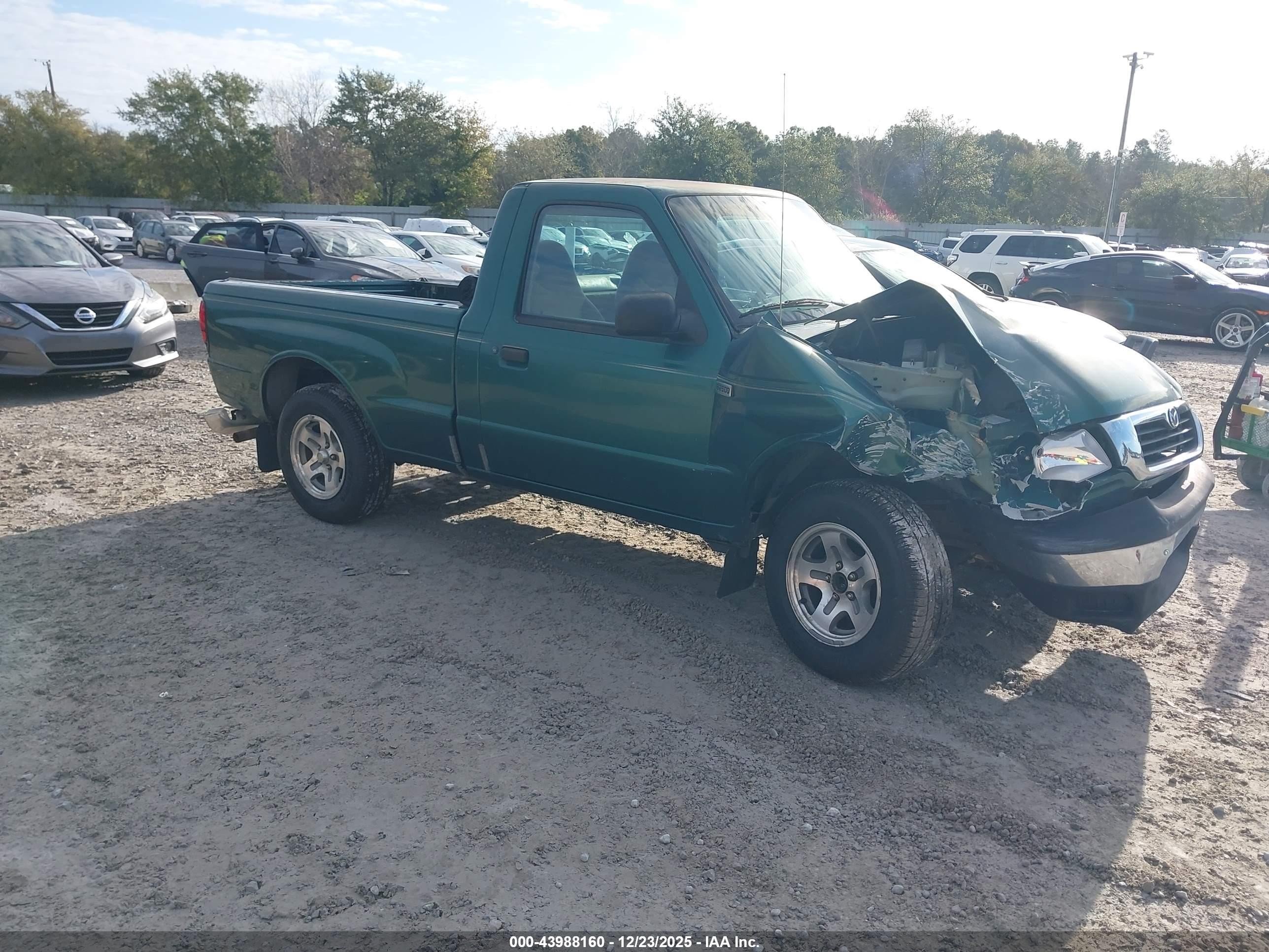 1999 Mazda B2500 Se/sx/tl Green vin: 4F4YR12C6XTM29214