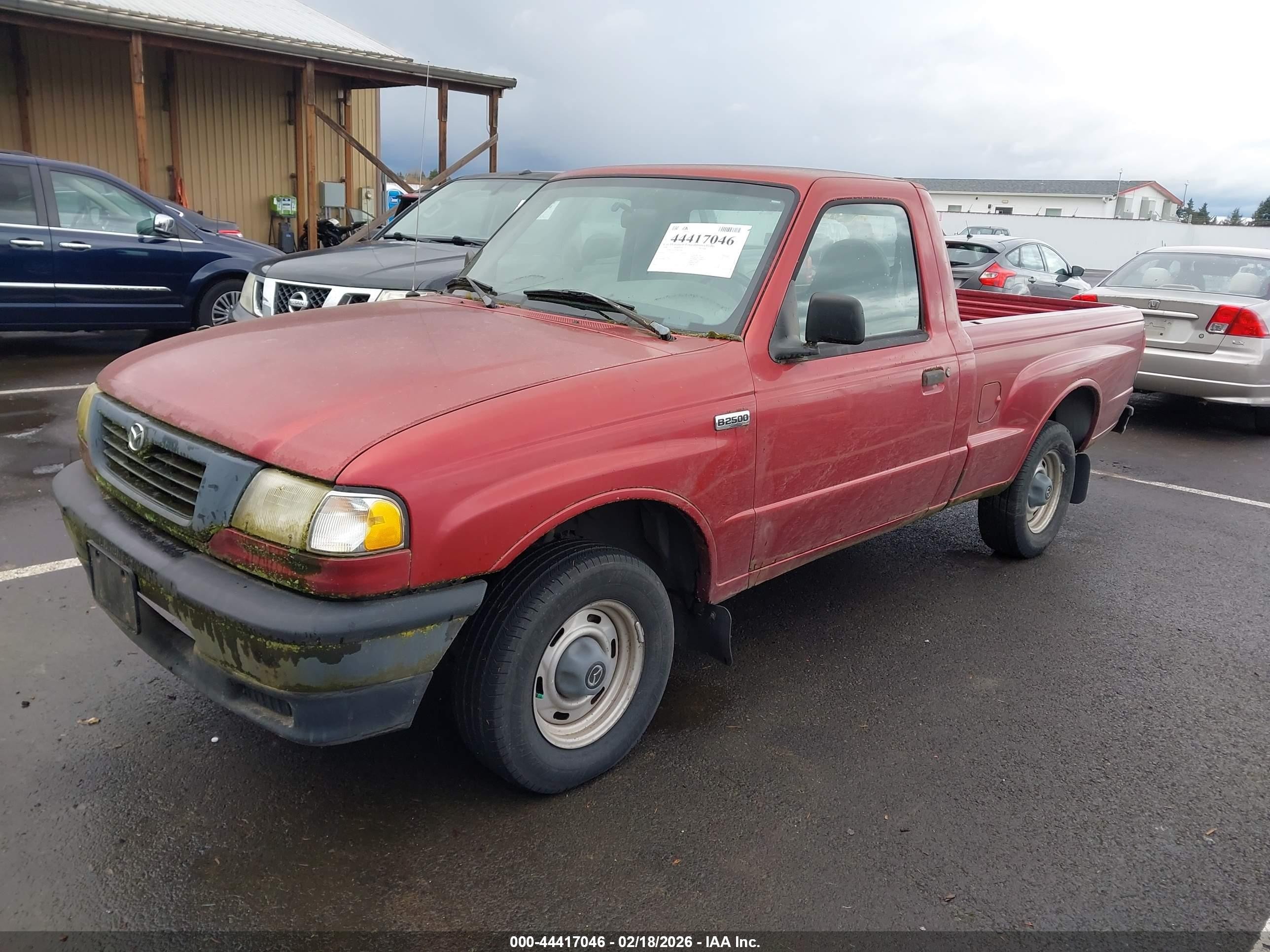 1999 Mazda B2500 Se/sx/tl Красный vin: 4F4YR12C6XTM33084