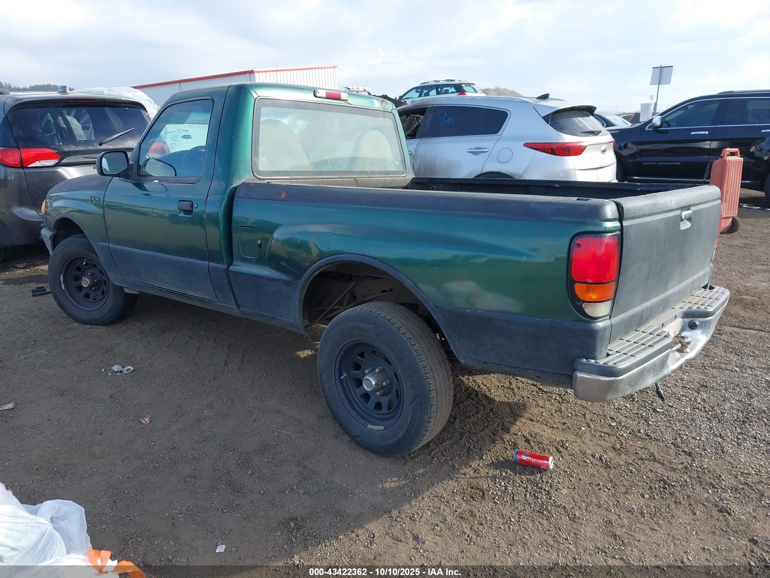 1999 Mazda B2500 Se/sx/tl Green vin: 4F4YR12C6XTM47017
