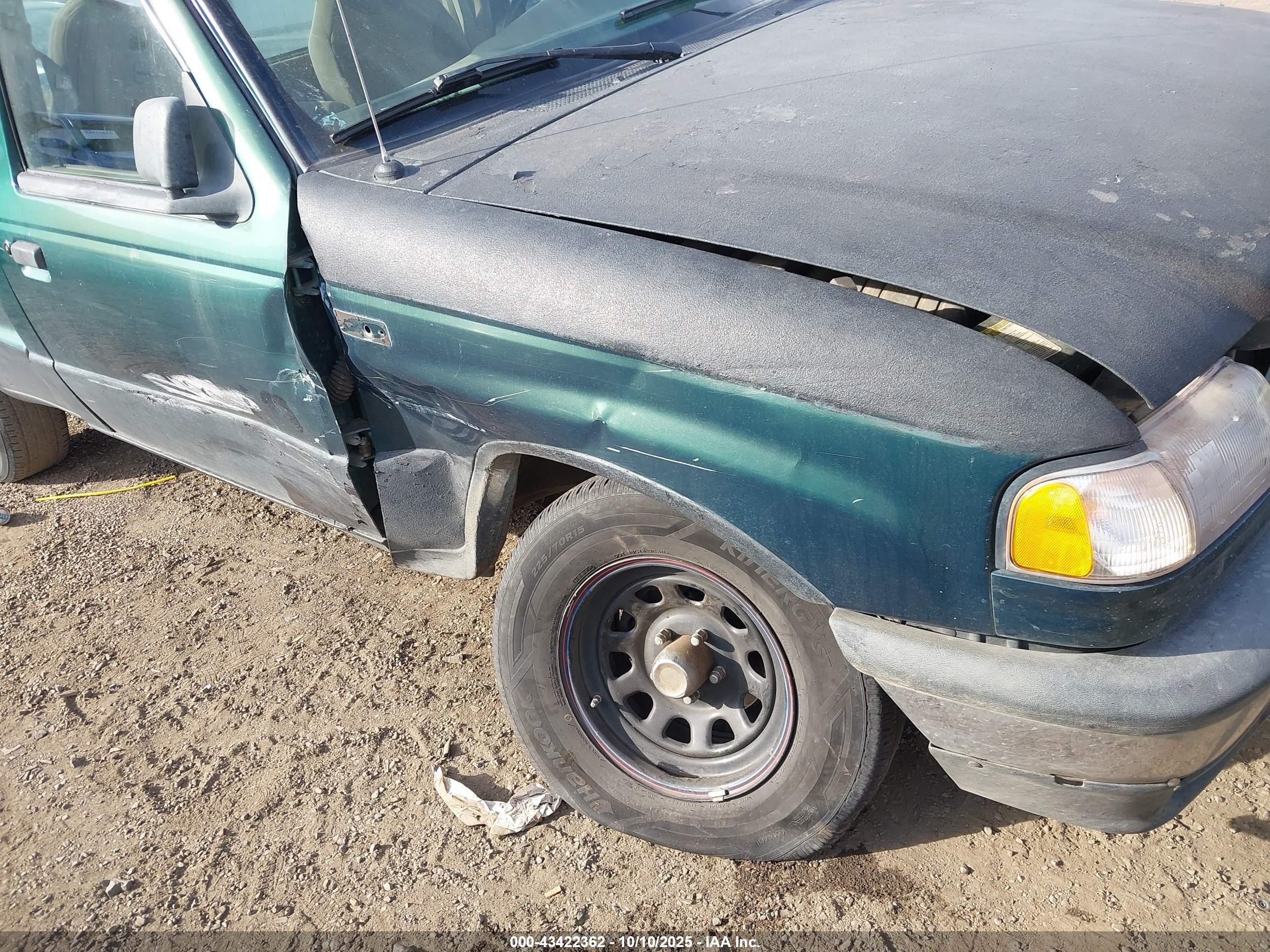 1999 Mazda B2500 Se/sx/tl Green vin: 4F4YR12C6XTM47017