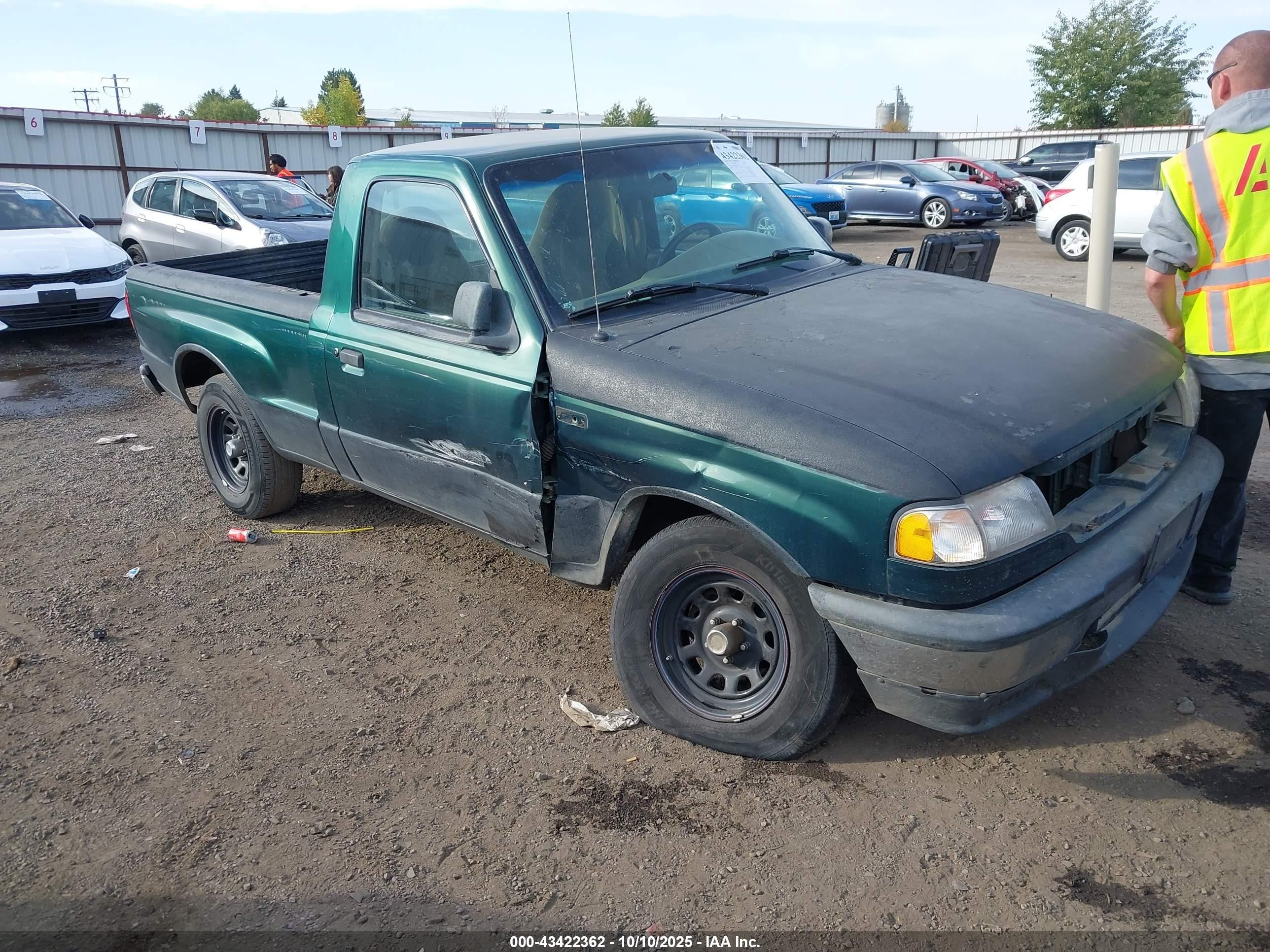 1999 Mazda B2500 Se/sx/tl Green vin: 4F4YR12C6XTM47017