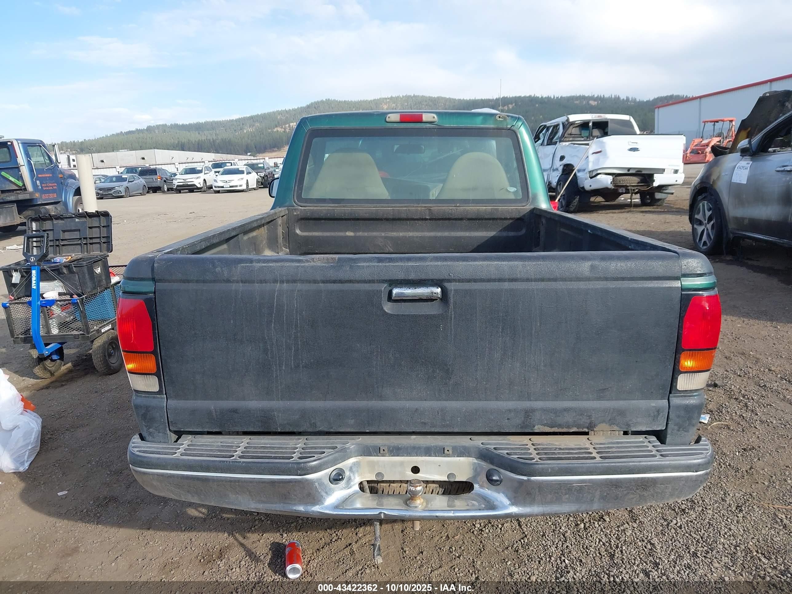 1999 Mazda B2500 Se/sx/tl Green vin: 4F4YR12C6XTM47017