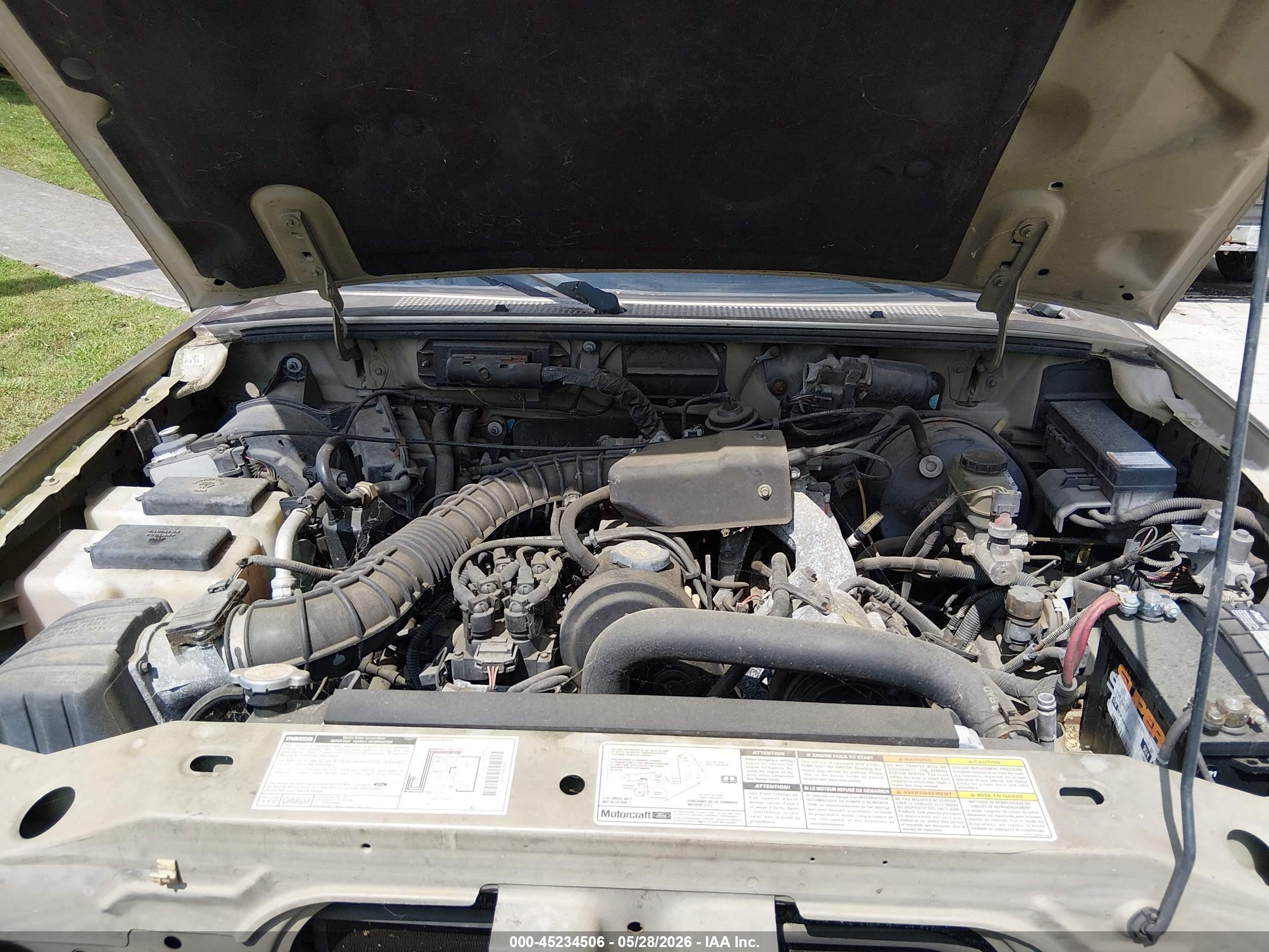 1999 Mazda B2500 Se/sx/tl Gold vin: 4F4YR12C7XTM38746