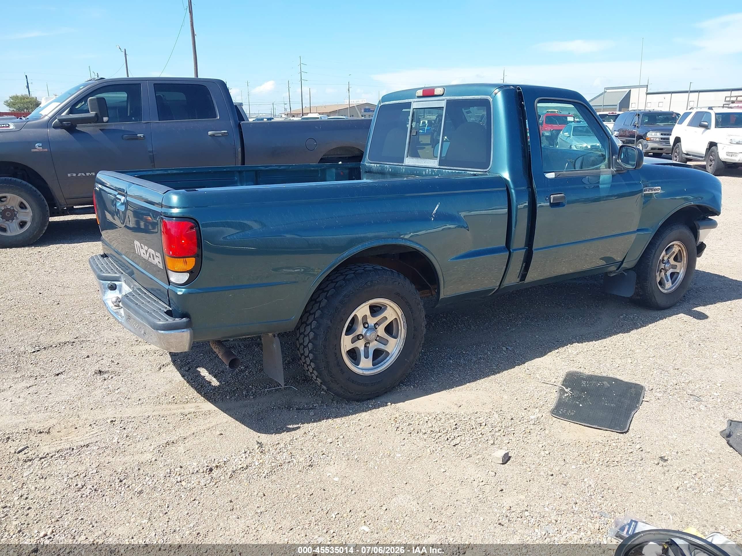 1999 Mazda B2500 Se/sx/tl Green vin: 4F4YR12C7XTM40478