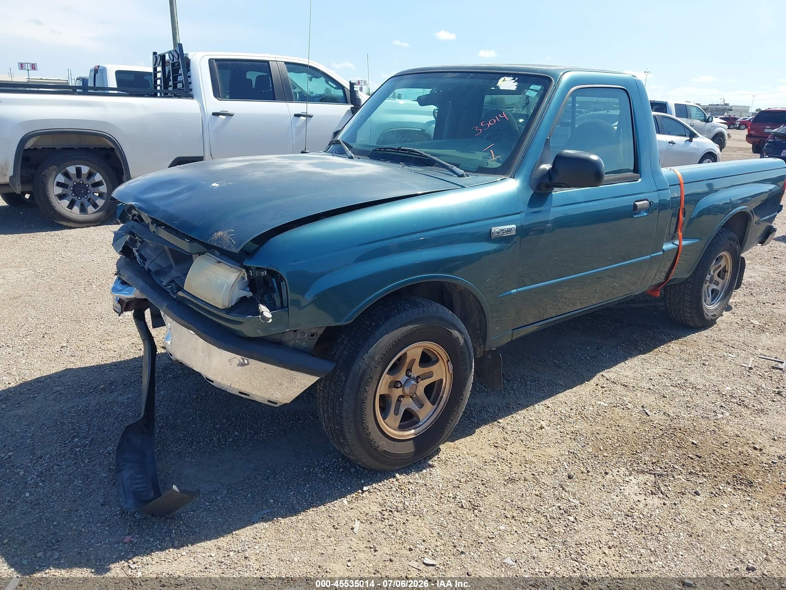 1999 Mazda B2500 Se/sx/tl Green vin: 4F4YR12C7XTM40478